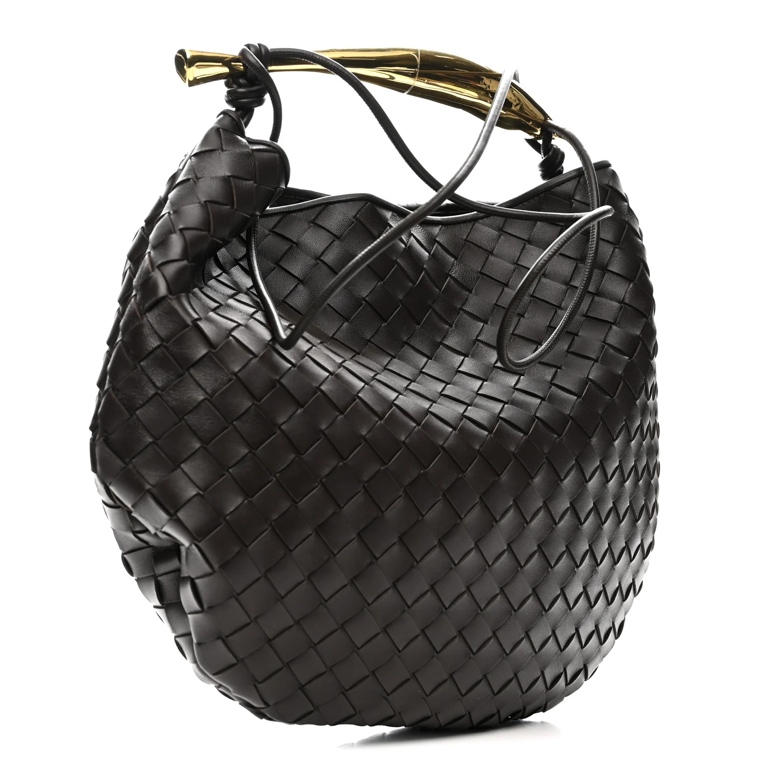 Nappa Intrecciato Medium Sardine Bag Fondant - Top Club