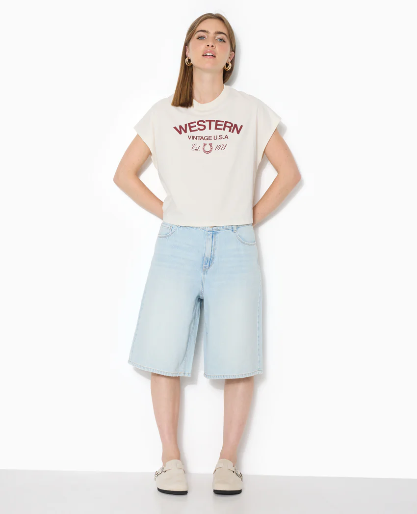 Pimkie Bermuda en jean loose taille regular
