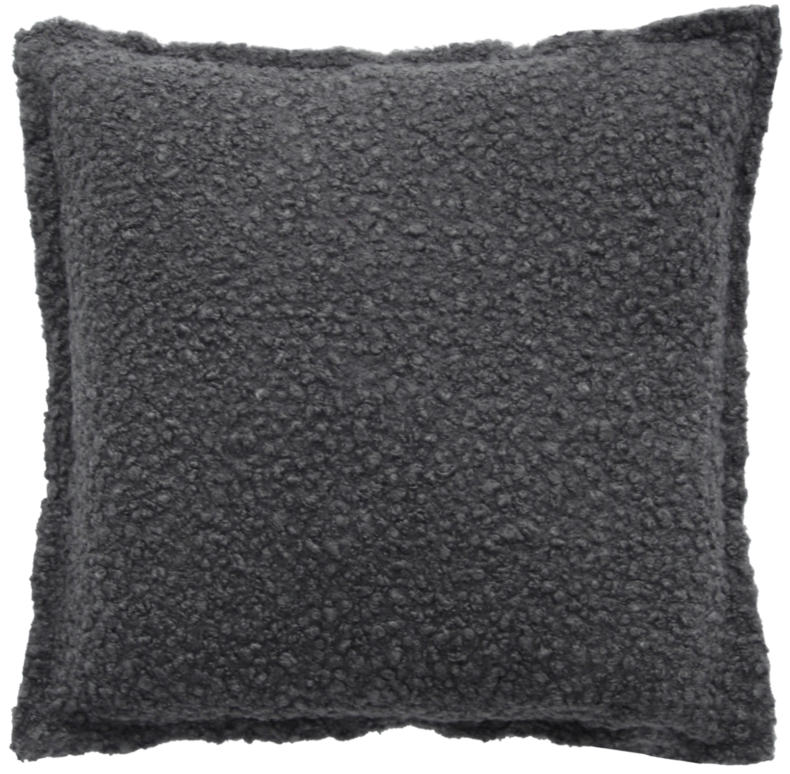 kussen boucle wol grijs 50x50cm