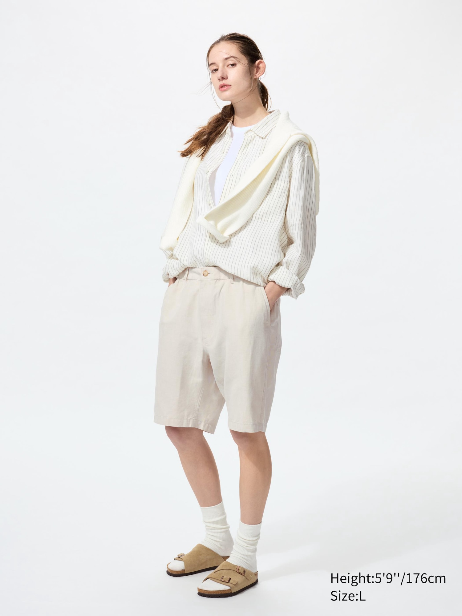 Linen Blend Shorts