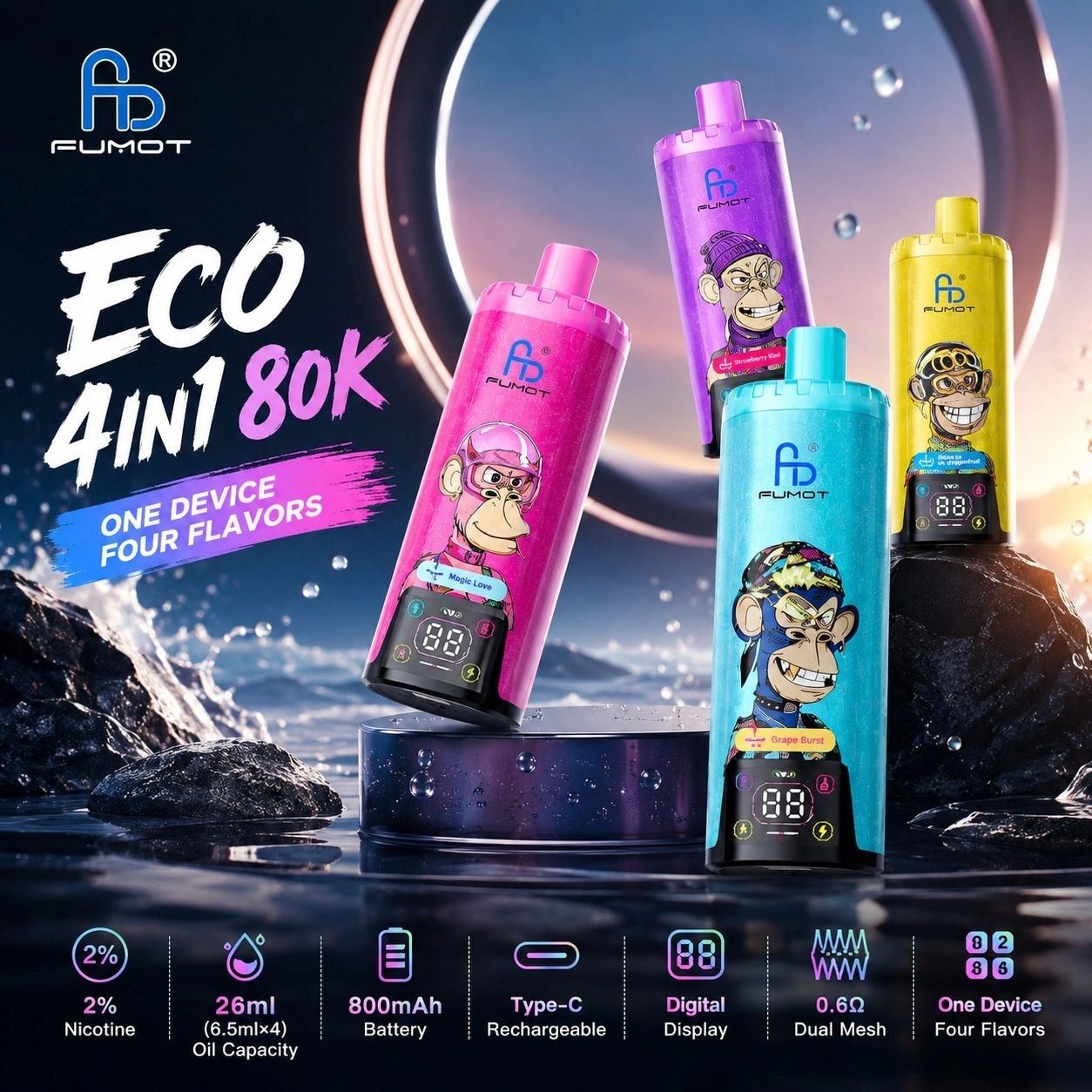 Fumot Eco 4in1 80000 2%