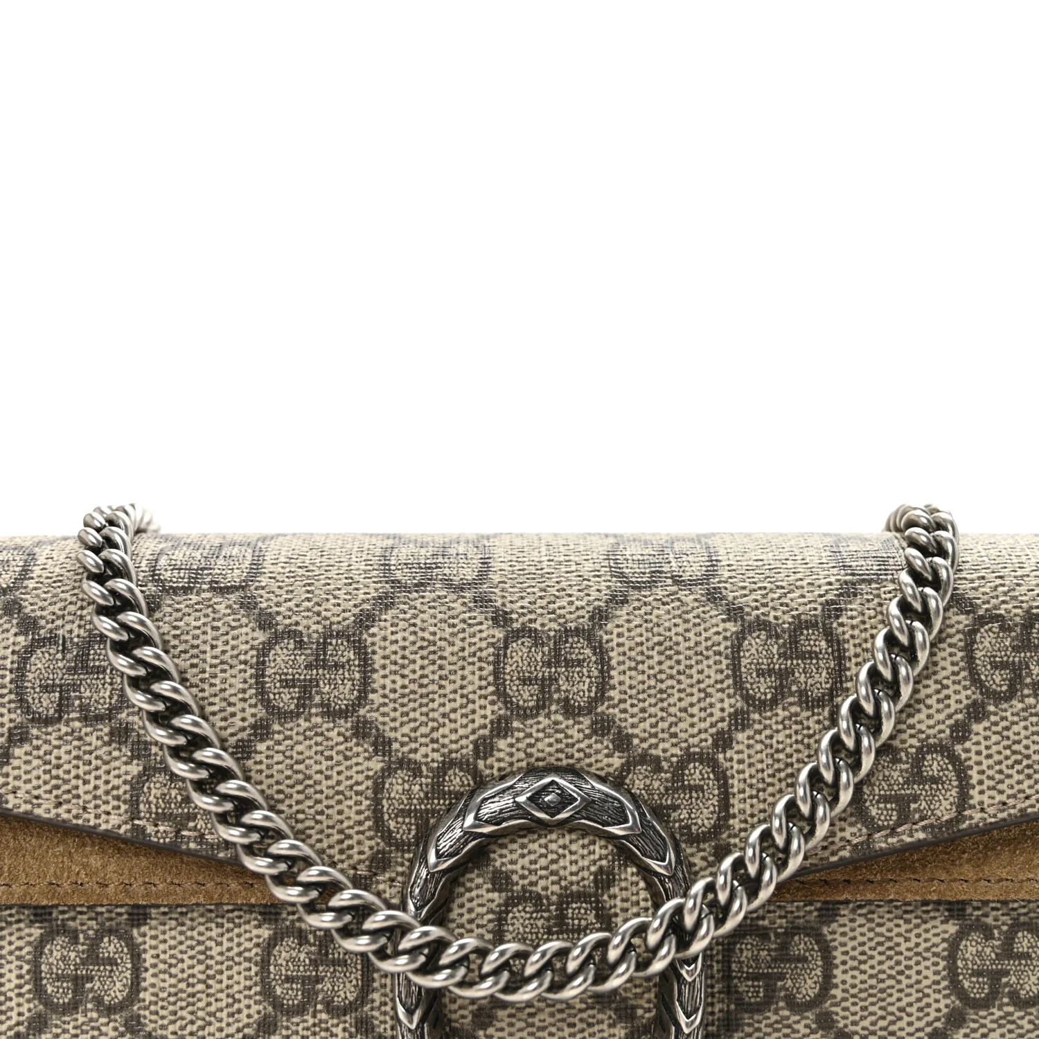 GG Supreme Monogram Super Mini Dionysus Shoulder Bag Taupe - Top Club