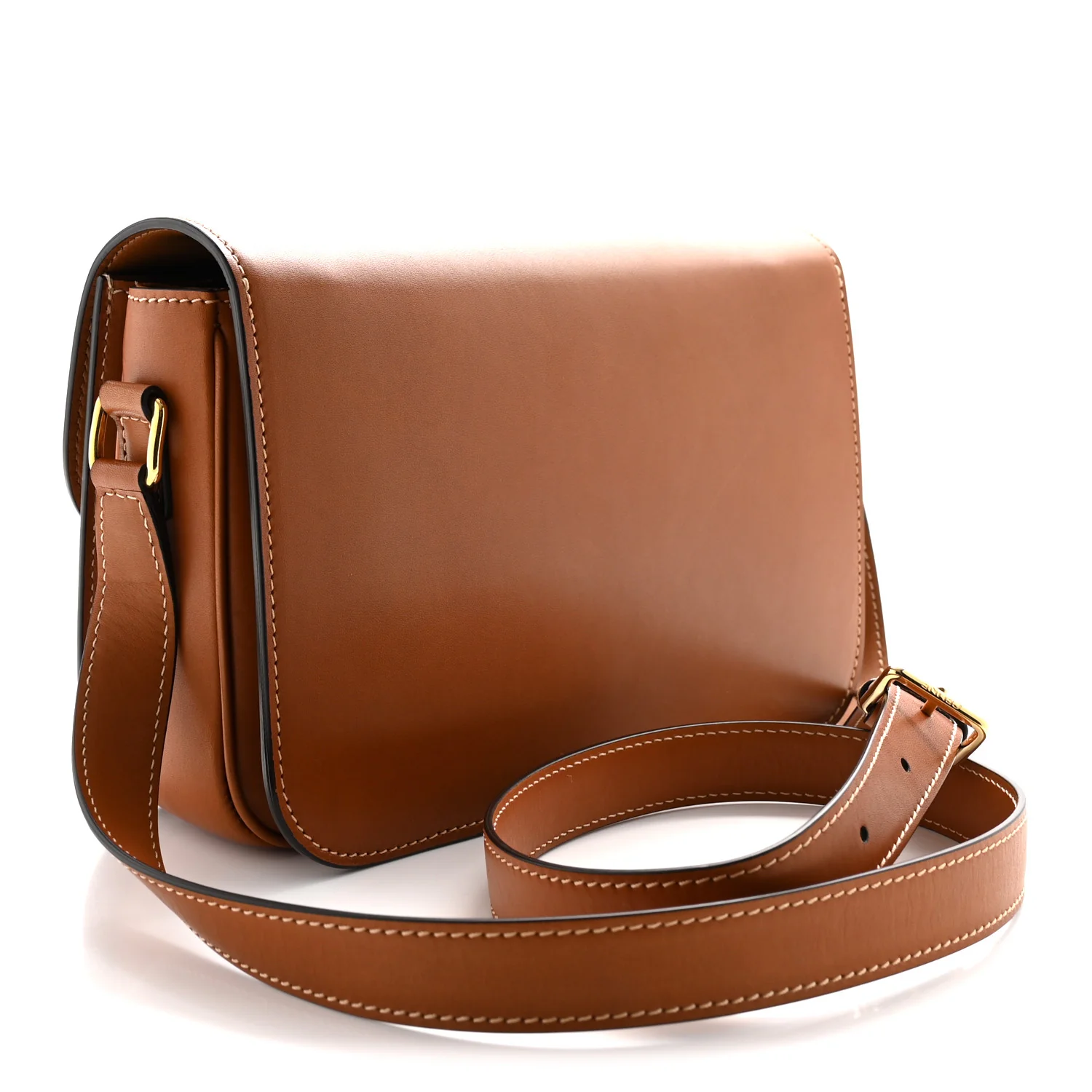 Natural Calfskin Medium Triomphe Tan - Top Club