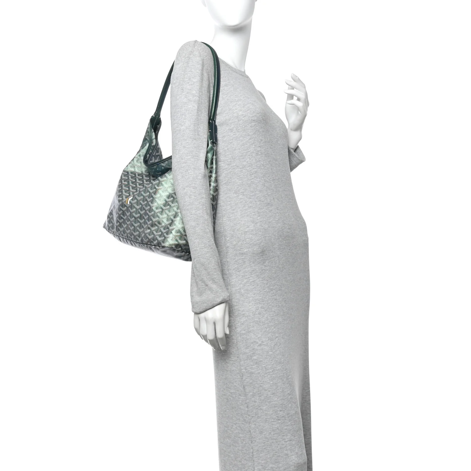 Iridescent Goyardine Boheme Hobo Pearly Green