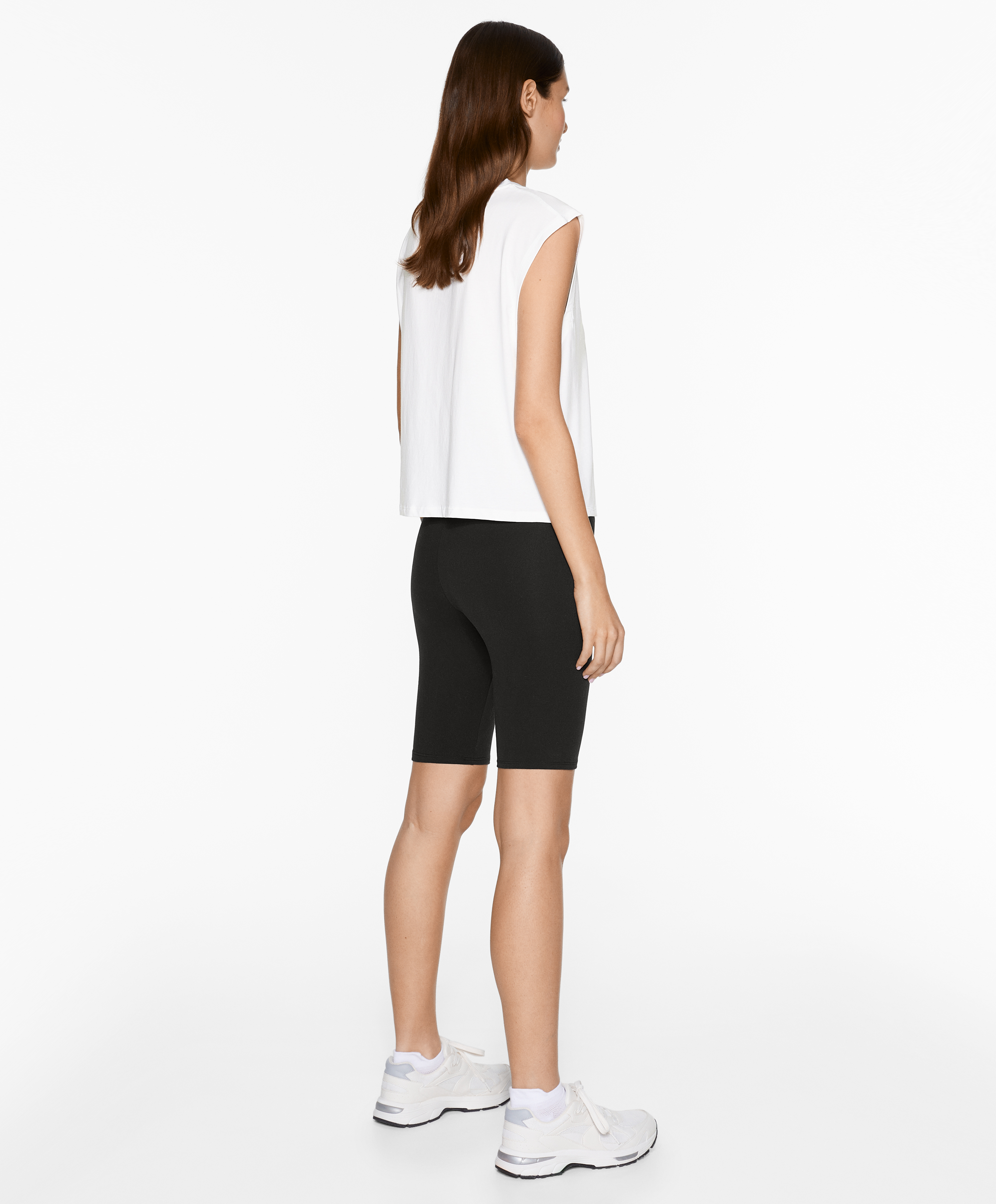 OYSHO Cotton blend sleeveless seamless T-shirt