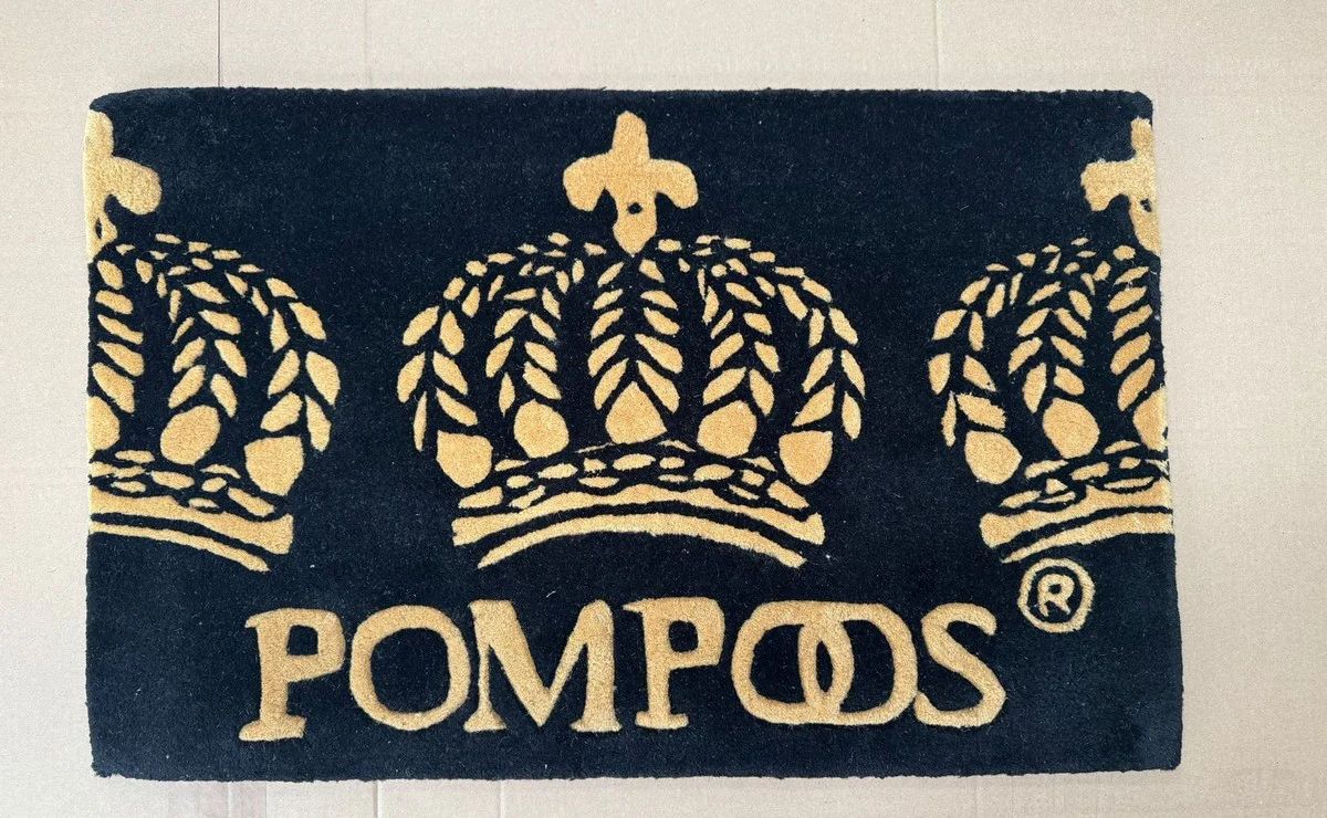 Pompöös by Designer doormat by Harald Glööckler black / gold 80 cm