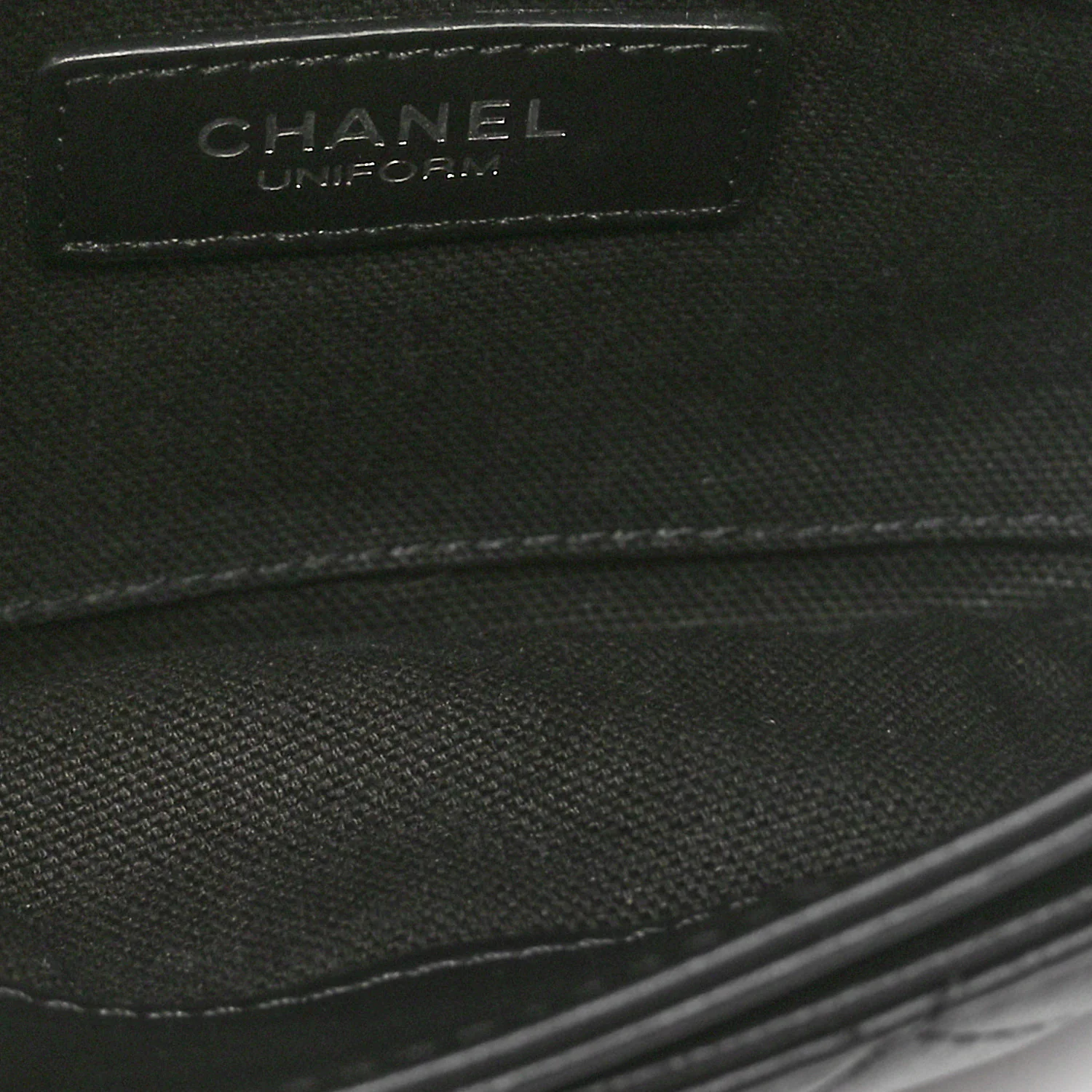 Calfskin Quilted CC Uniform Flap Belt Bag Black - Top Club