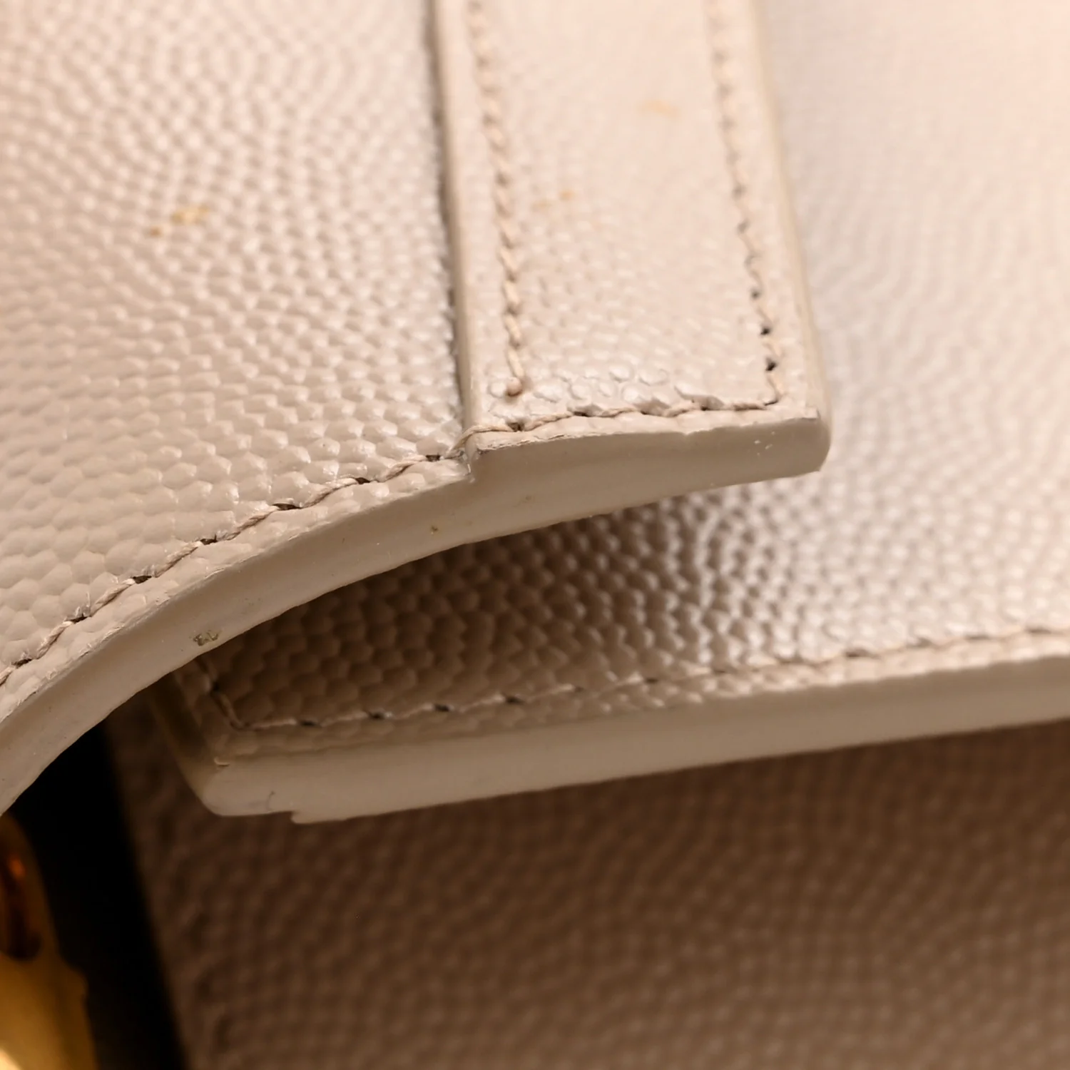 Grain De Poudre Monogram Cassandra Chain Wallet  Dark Beige - Top Club