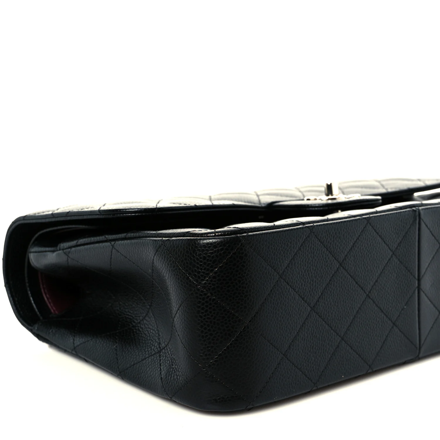 Caviar Quilted Jumbo Double Flap Black - Top Club