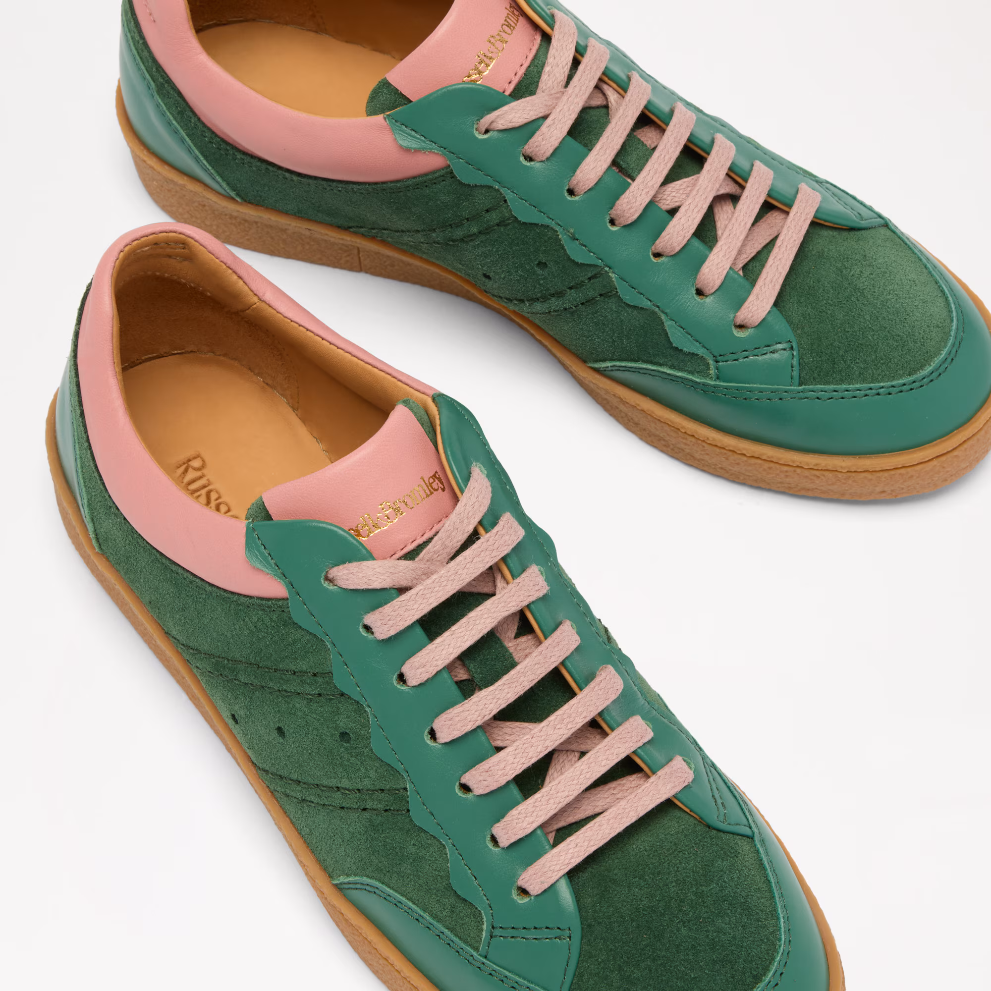 RollerScalloped Lace Up Trainer