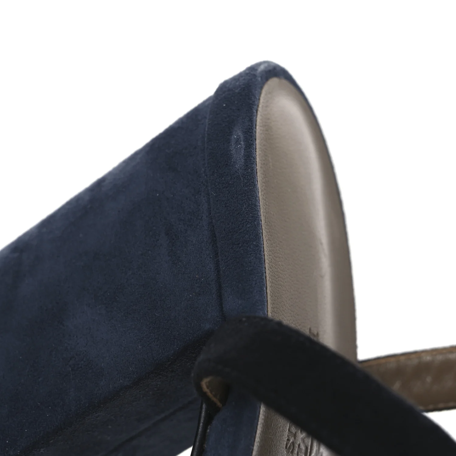 Suede Goatskin Calas Sandals 37.5 Vert Oxford Bleu Celeste Black - Top Club