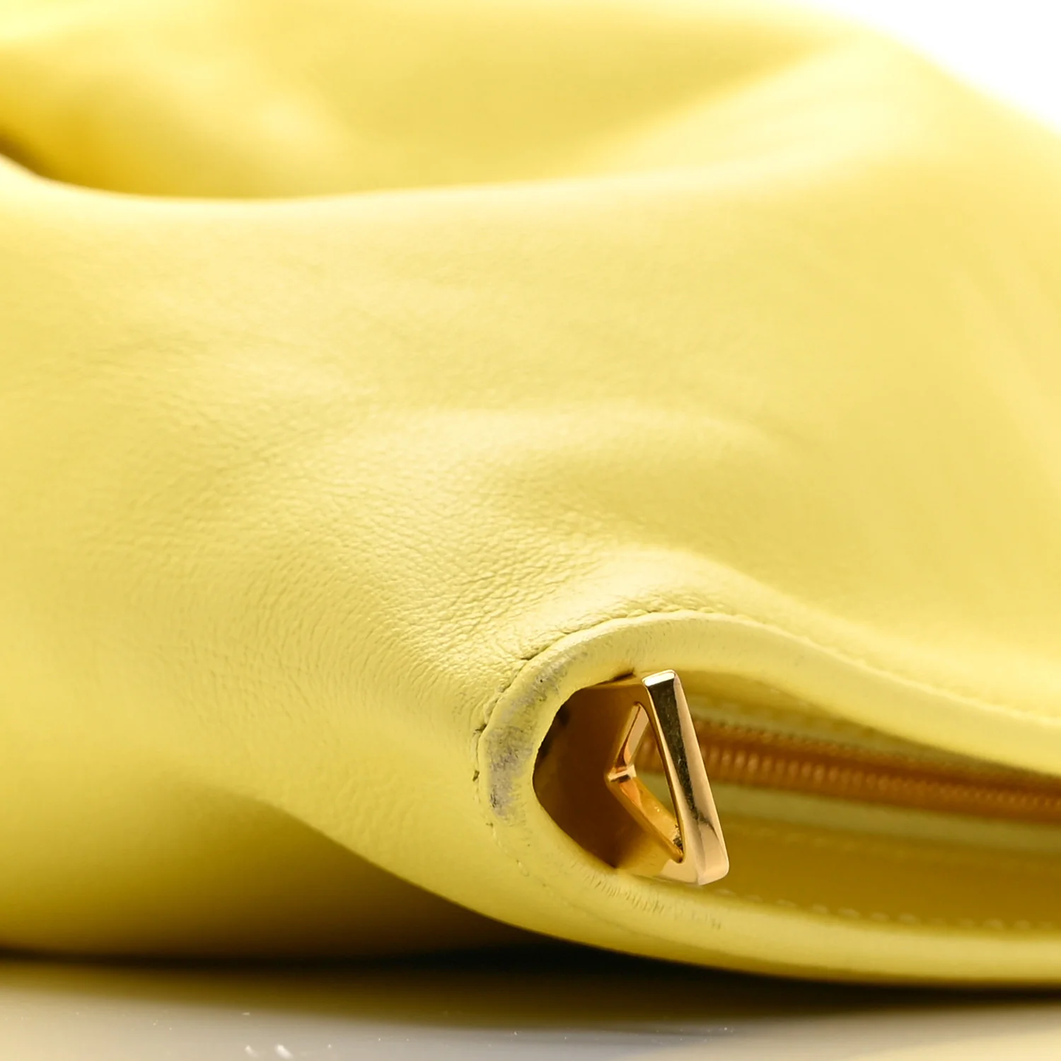 Calfskin Mini BV Twist Yellow - Top Club