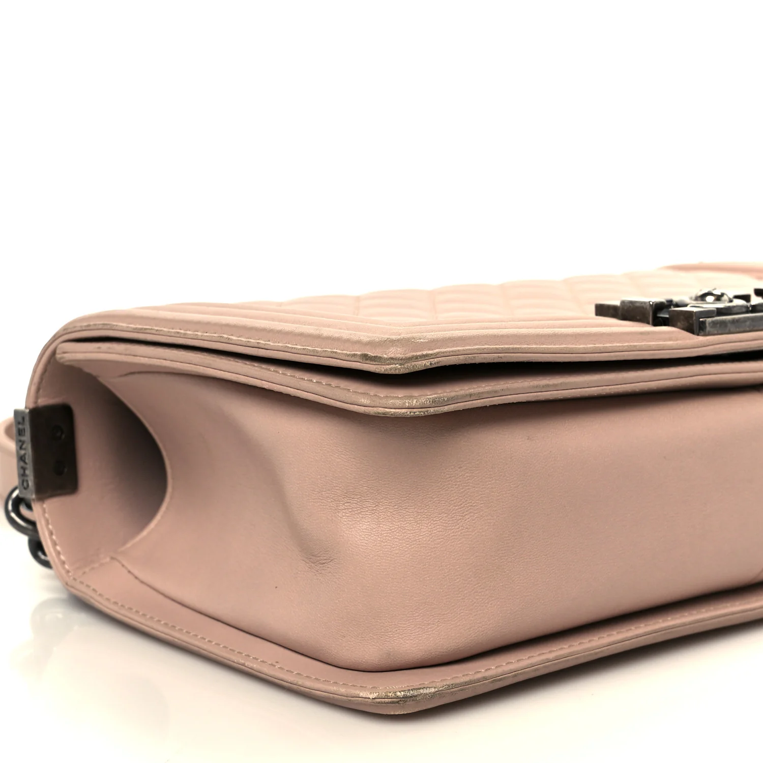 Lambskin Quilted Medium Boy Flap Light Pink - Top Club