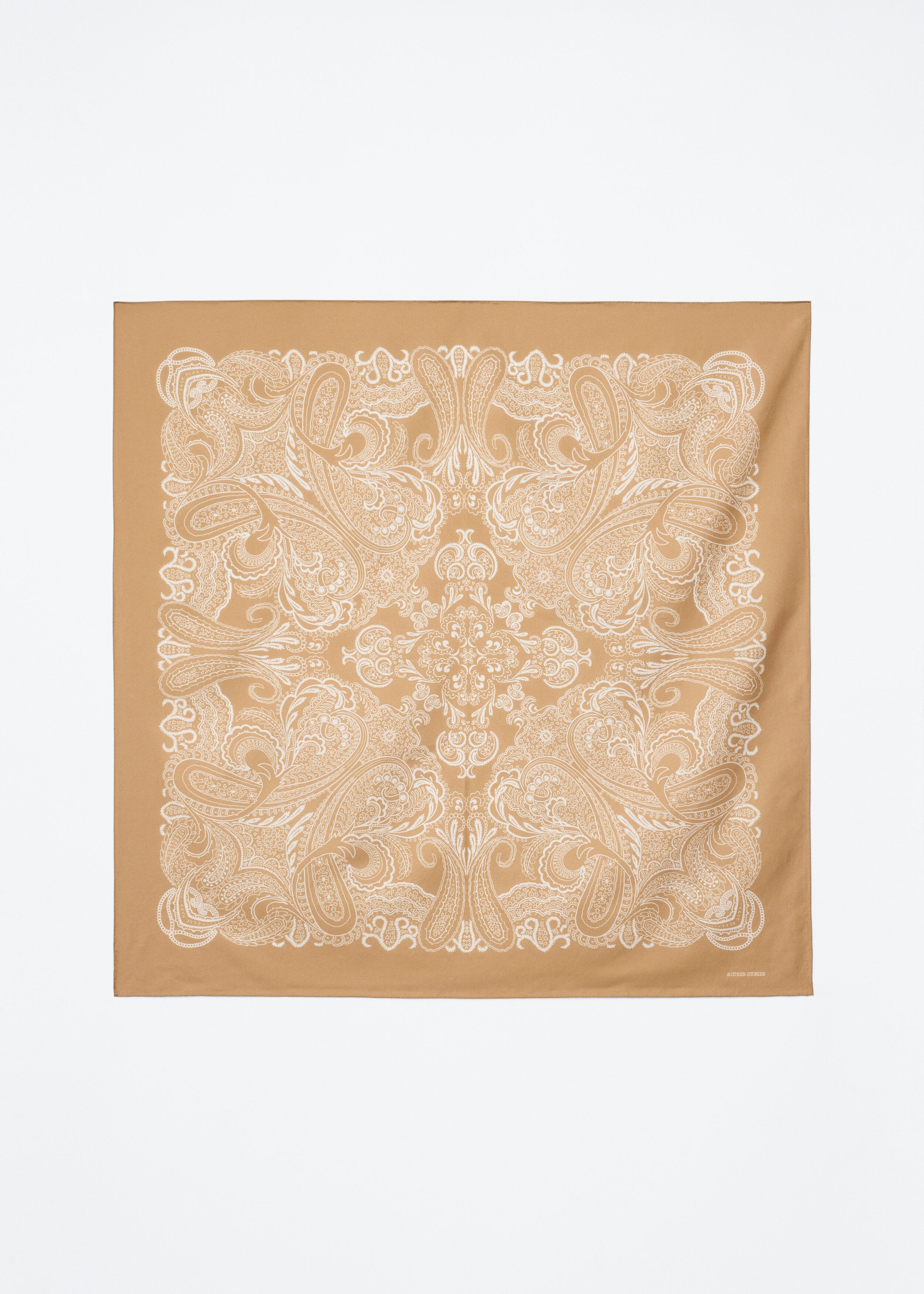 & Other Stories SILK-BLEND PAISLEY SCARF