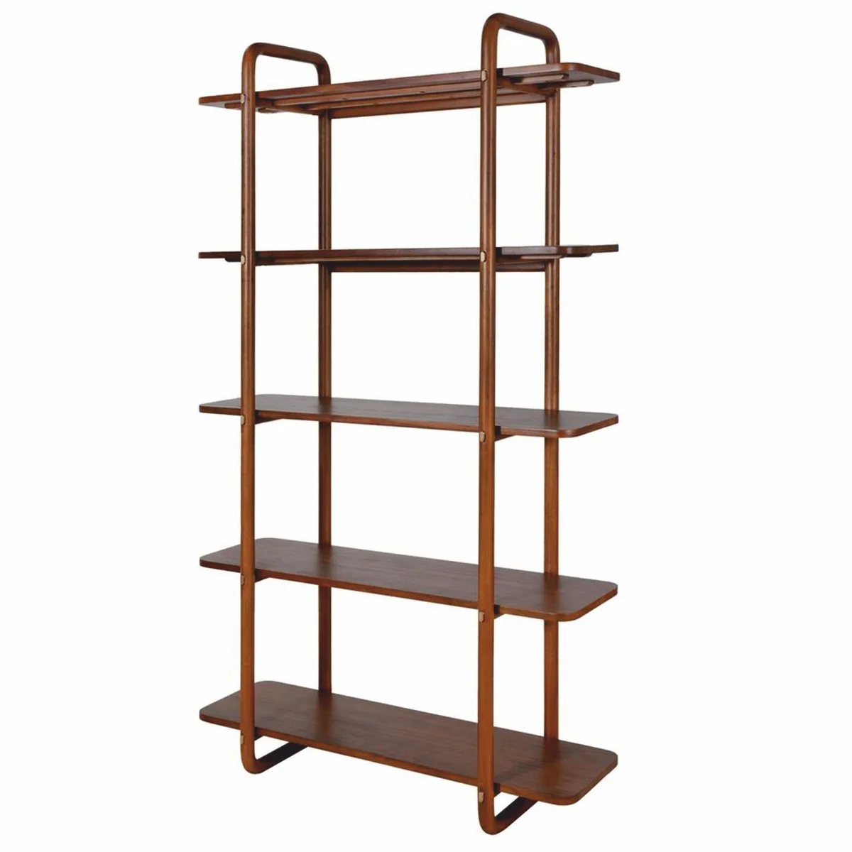 Luxury mahogany shelf cabinet brown 120 x H. 210 cm - luxury furniture