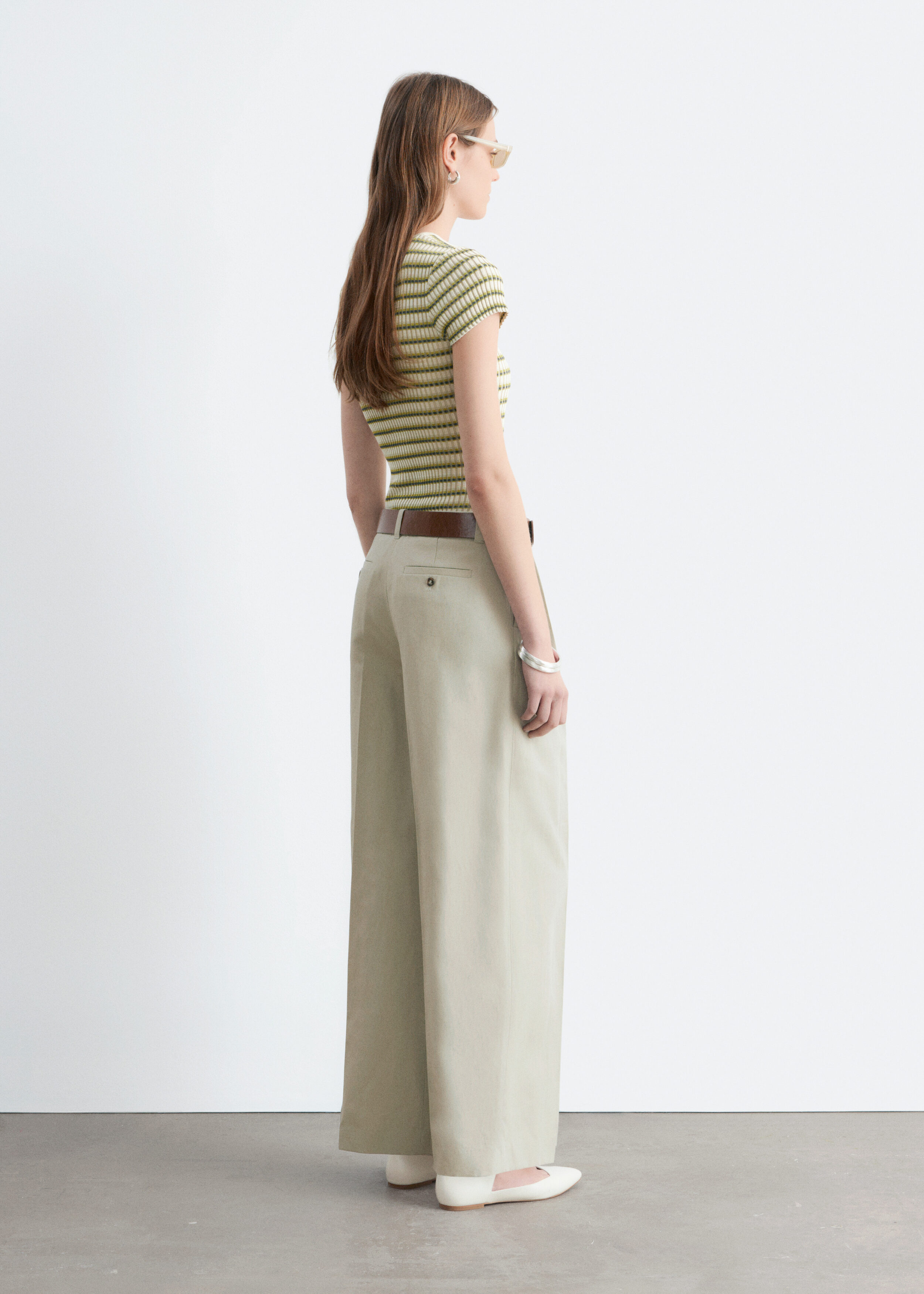 & Other Stories COTTON-LINEN BLEND TROUSERS