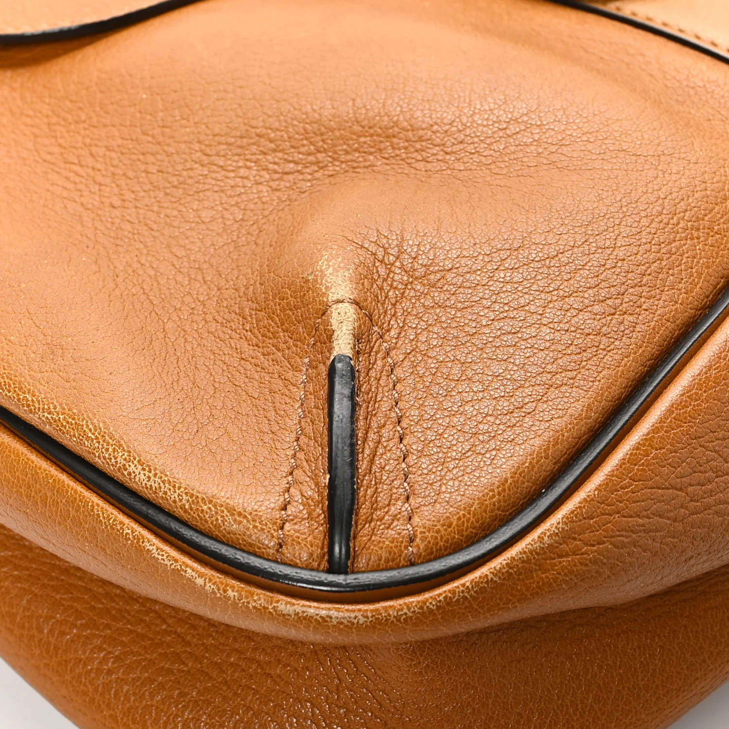 Grained Lambskin Medium Lexa Shoulder Bag Mustard Brown - Top Club