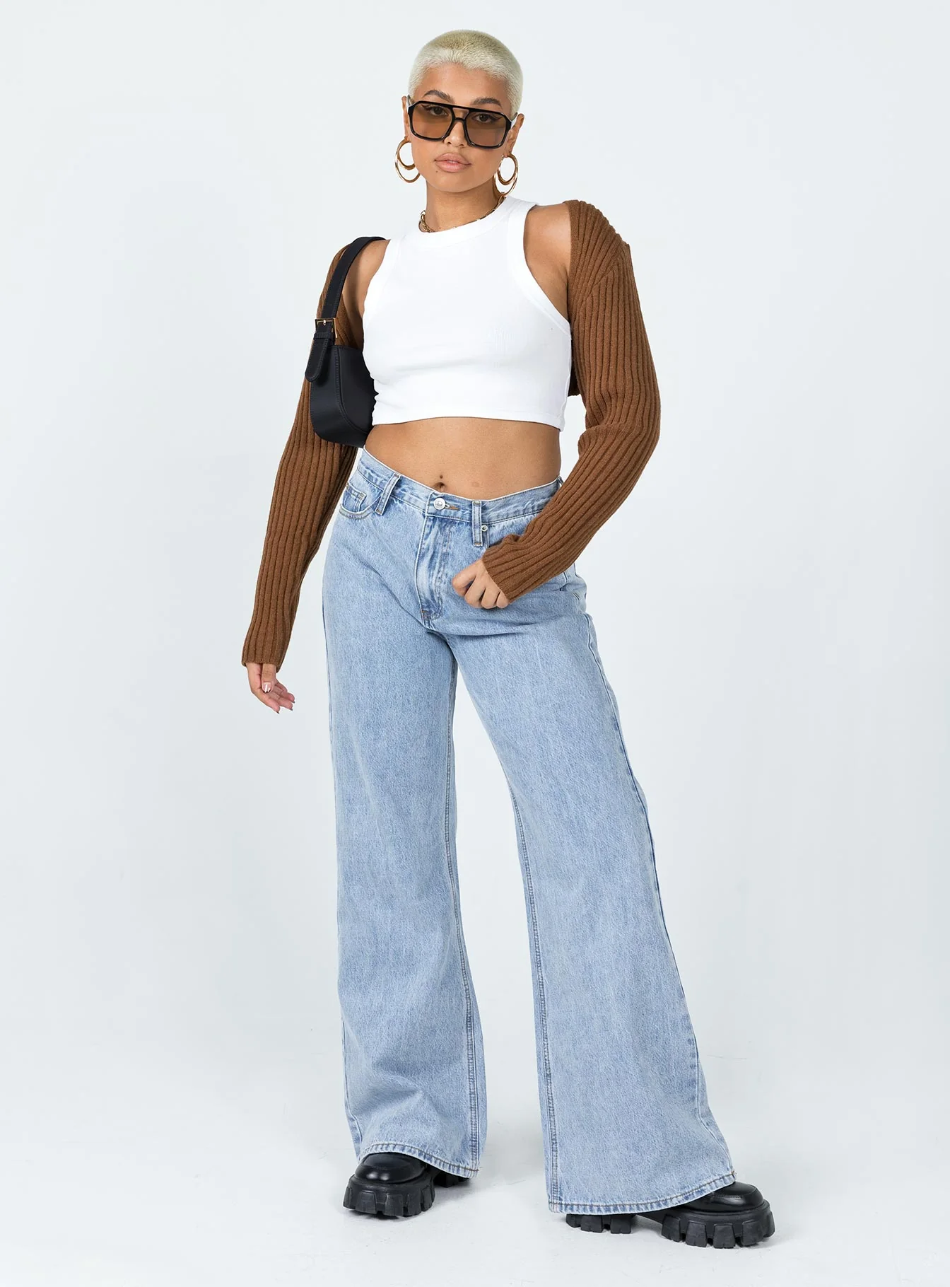 Aytan Bolero Sweater Brown