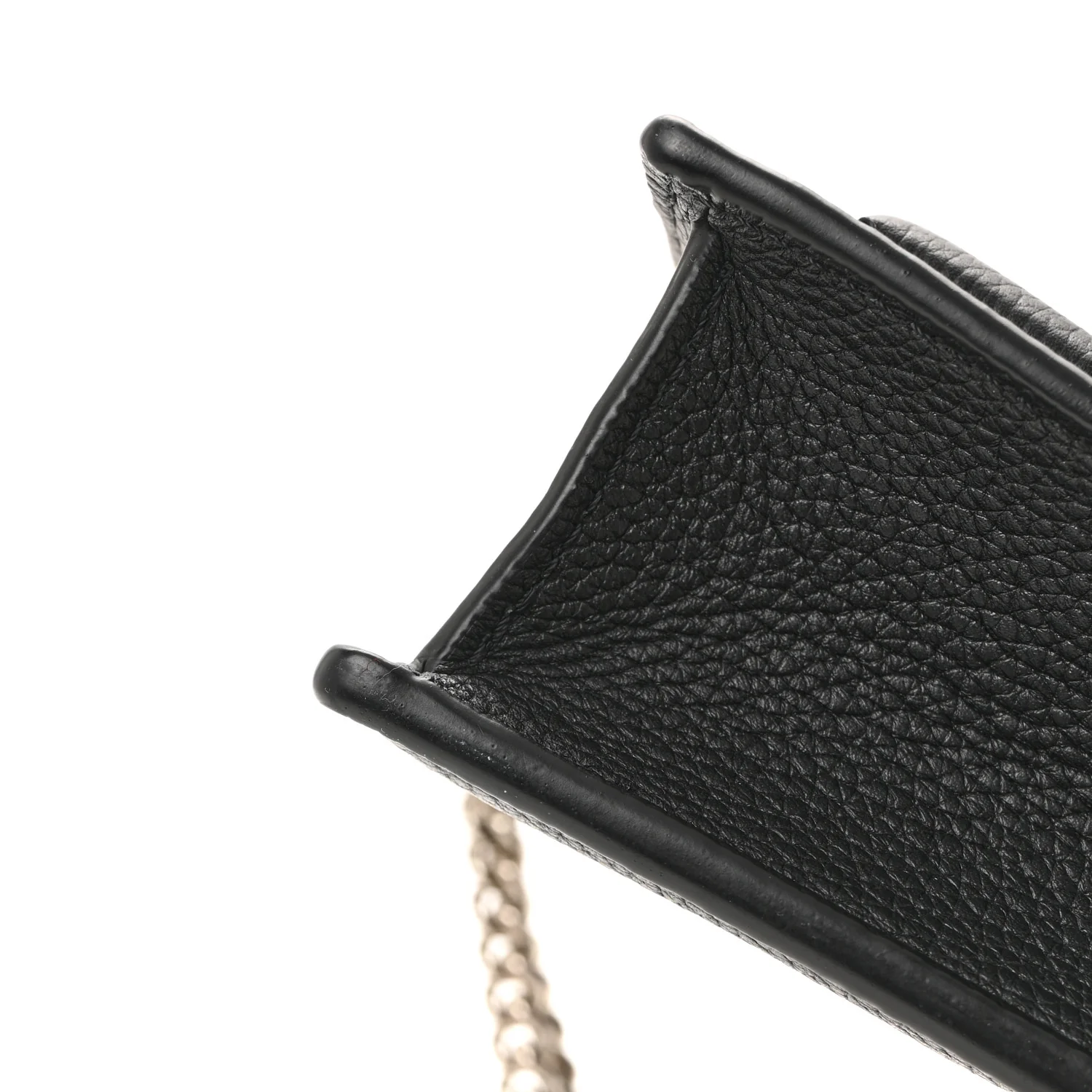 Soft Calfskin My Lockme Chain Pochette Black - Top Club