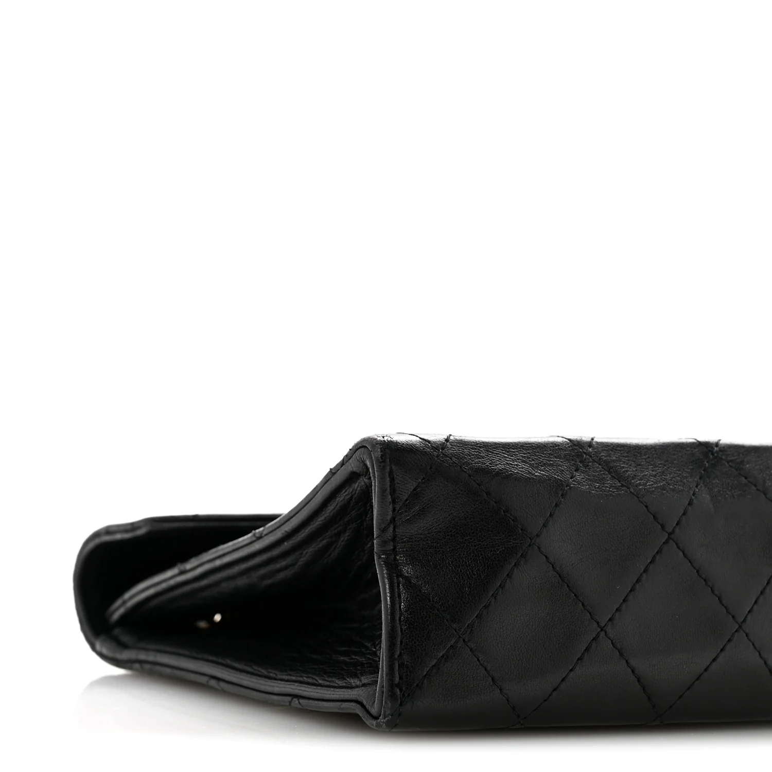 Lambskin Quilted Envelope Flap Black - Top Club