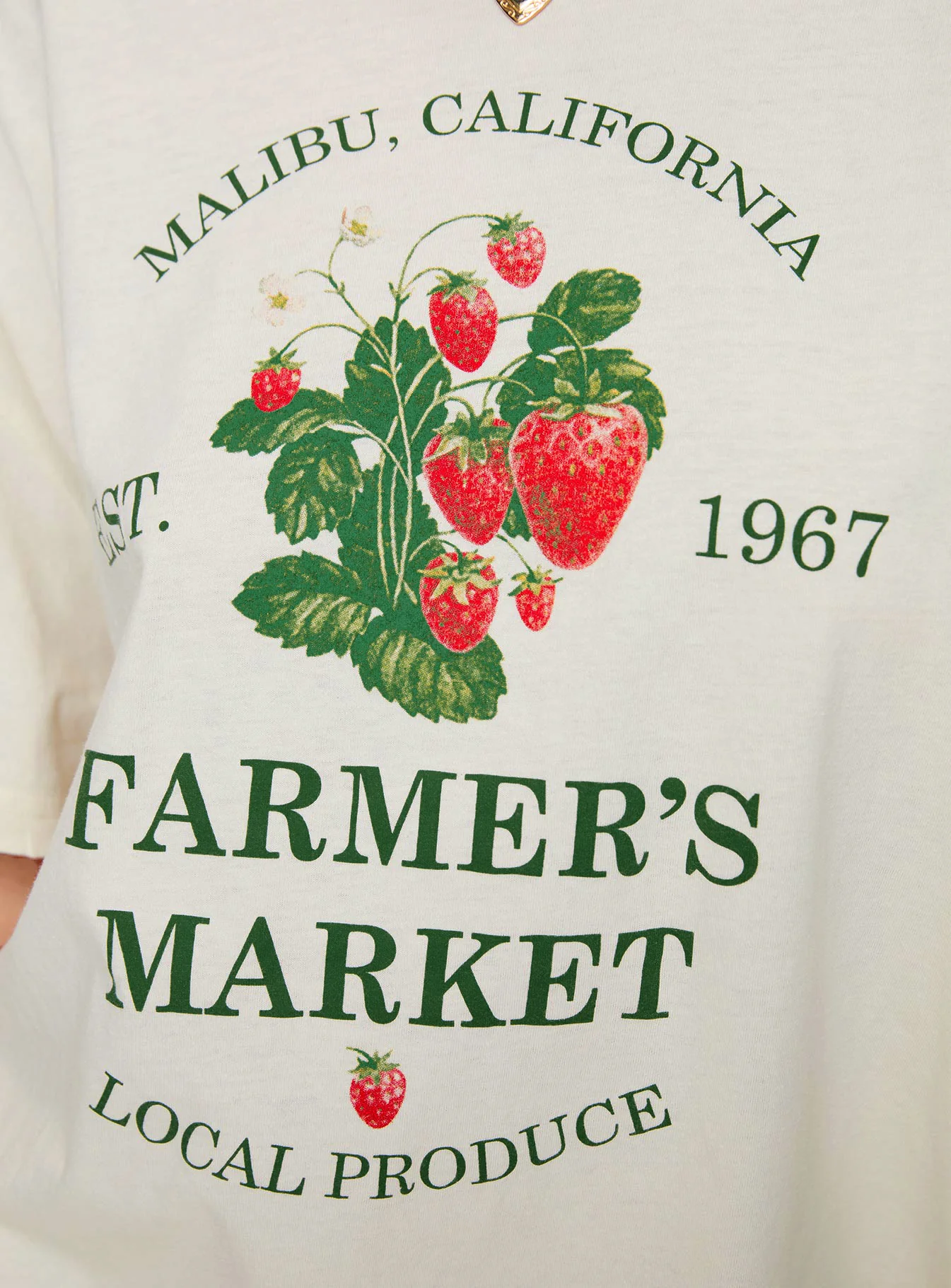 Local Produce Oversized Tee White