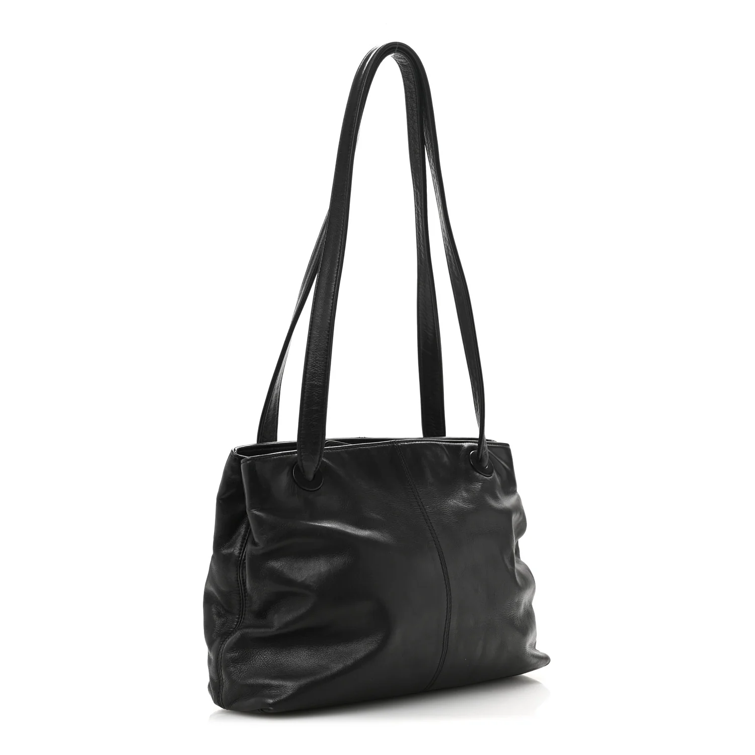 Lambskin CC Shoulder Bag Black - Top Club
