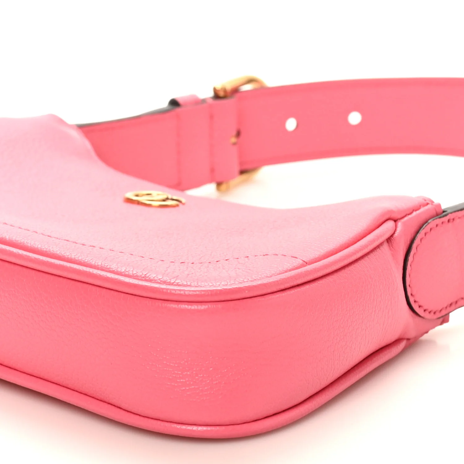 Goatskin Mini Aphrodite Shoulder Bag Rhodamine Pink - Top Club