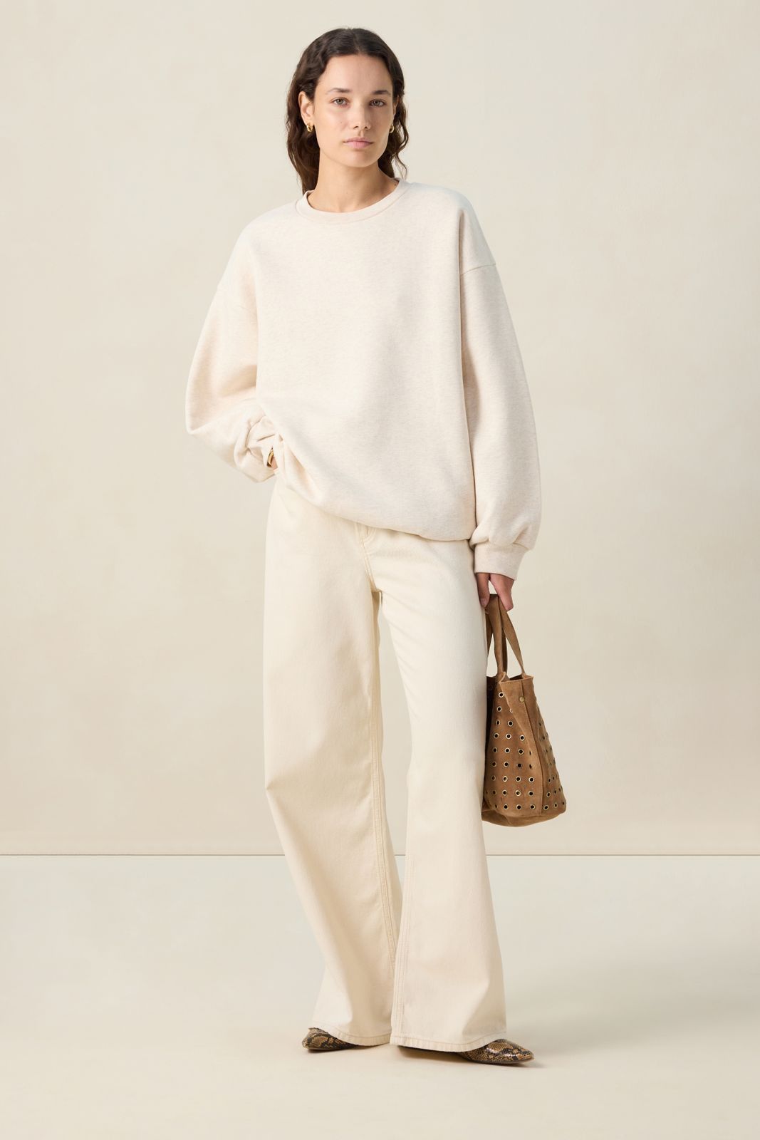 Beige oversized sweater