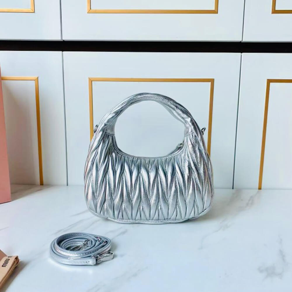 Small Wander matelasse nappa leather hobo bag(HIGH-END GRADE) - Top Club