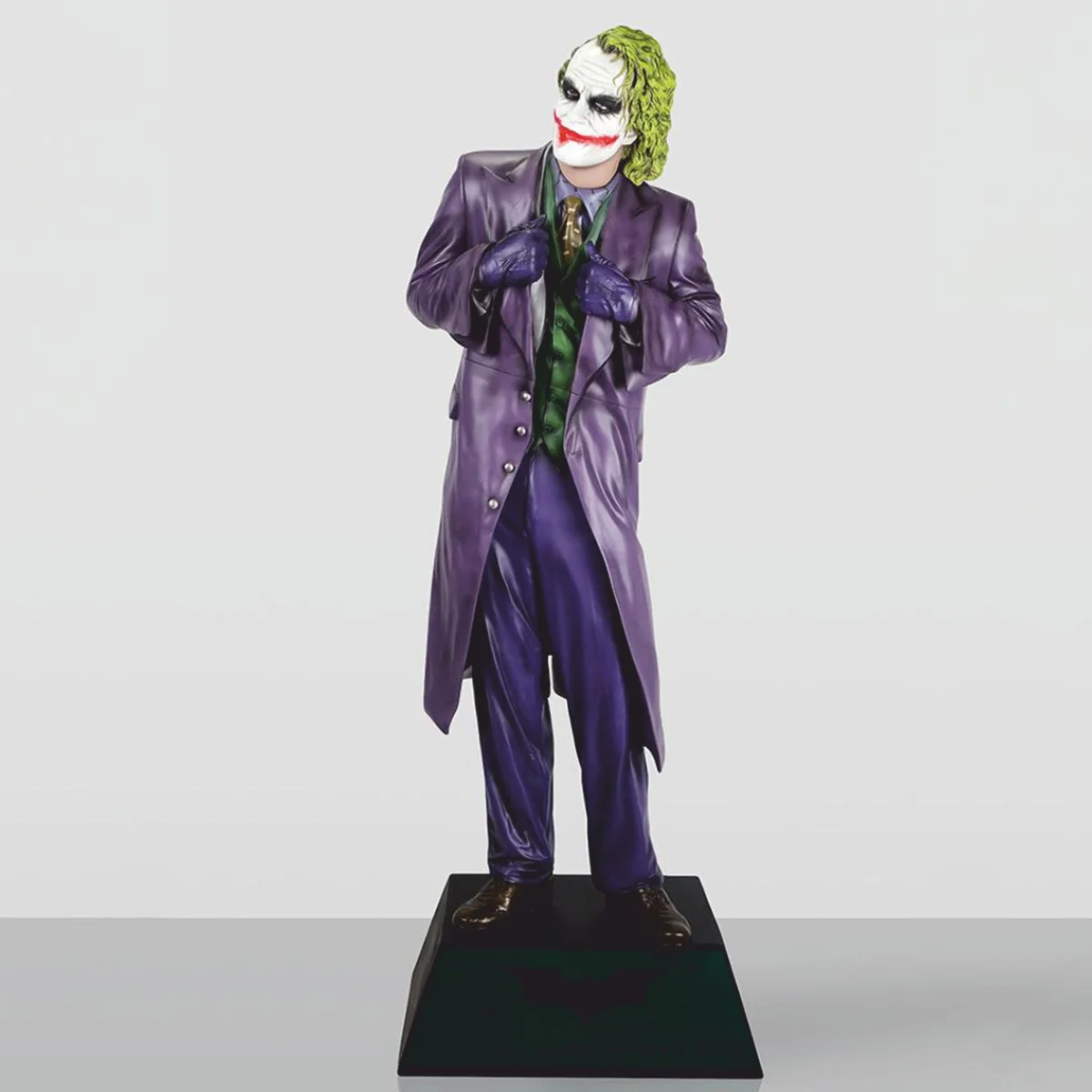 XXL decorative sculpture purple / green H. 215 cm - life-size decorative figure