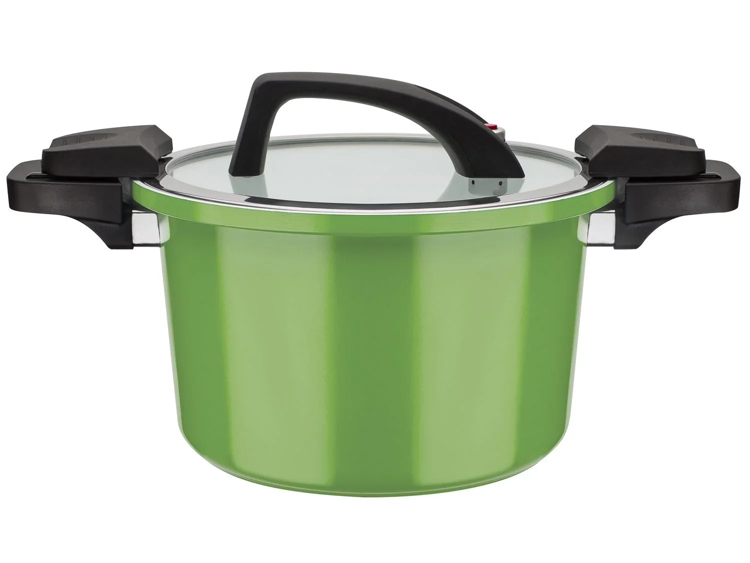 Casserole basse consommation GSW, couvercle en verre avec soupape  vapeur, en aluminium, revtement anti-adhsif