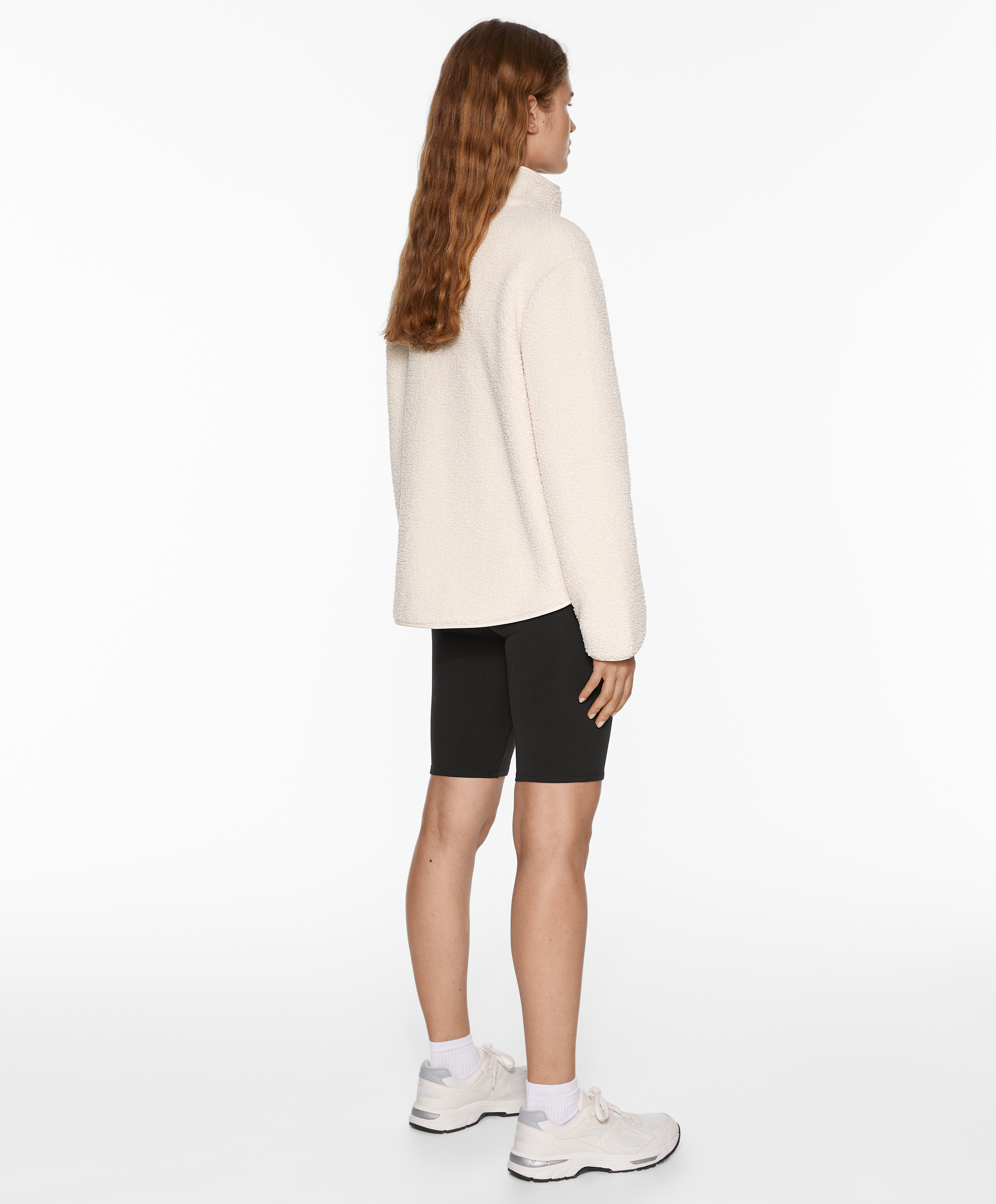 OYSHO Faux-shearling sweatshirt