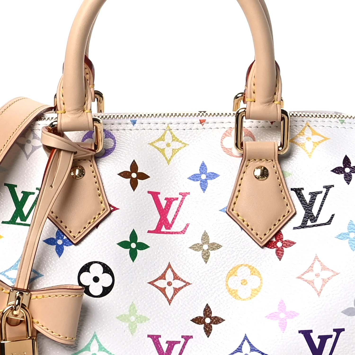 LV X TM Monogram Multicolor Speedy Bandouliere 25 White - Top Club