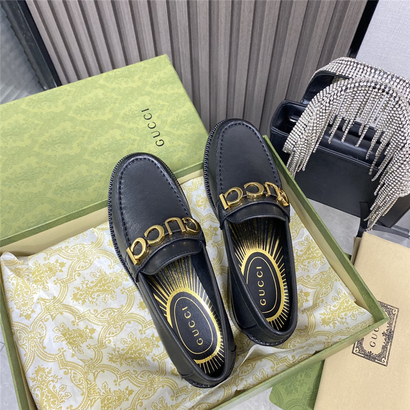 gucci new LOGO round toe flat shoes - Sneaker Replica Workshop