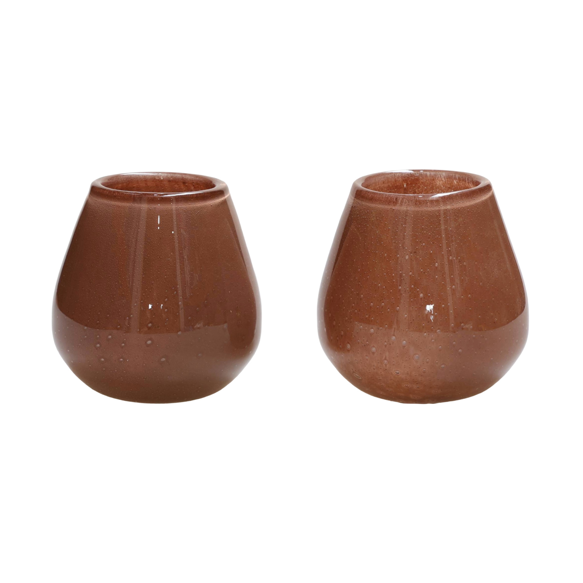 Waxinelichthouder Tasman XS Elite brown - set van 2