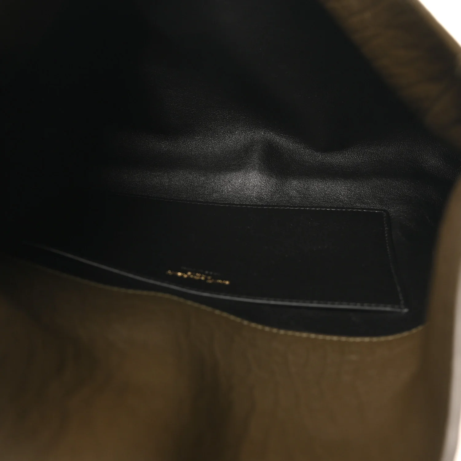 Grained Lambskin Large Cassandre Envelope Pouch Light Musk - Top Club