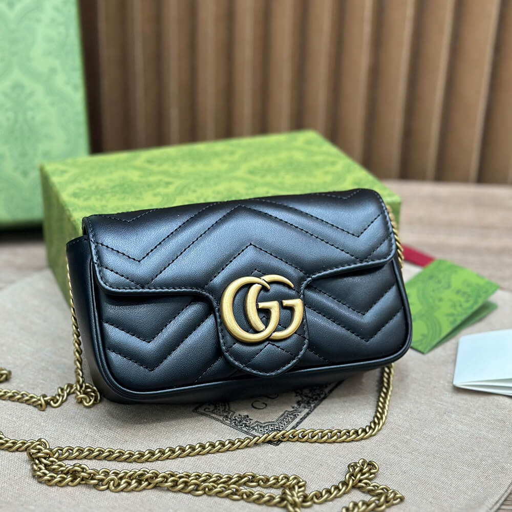 GG Marmont matelasse leather super mini bag(high-end Grade) - Top Club
