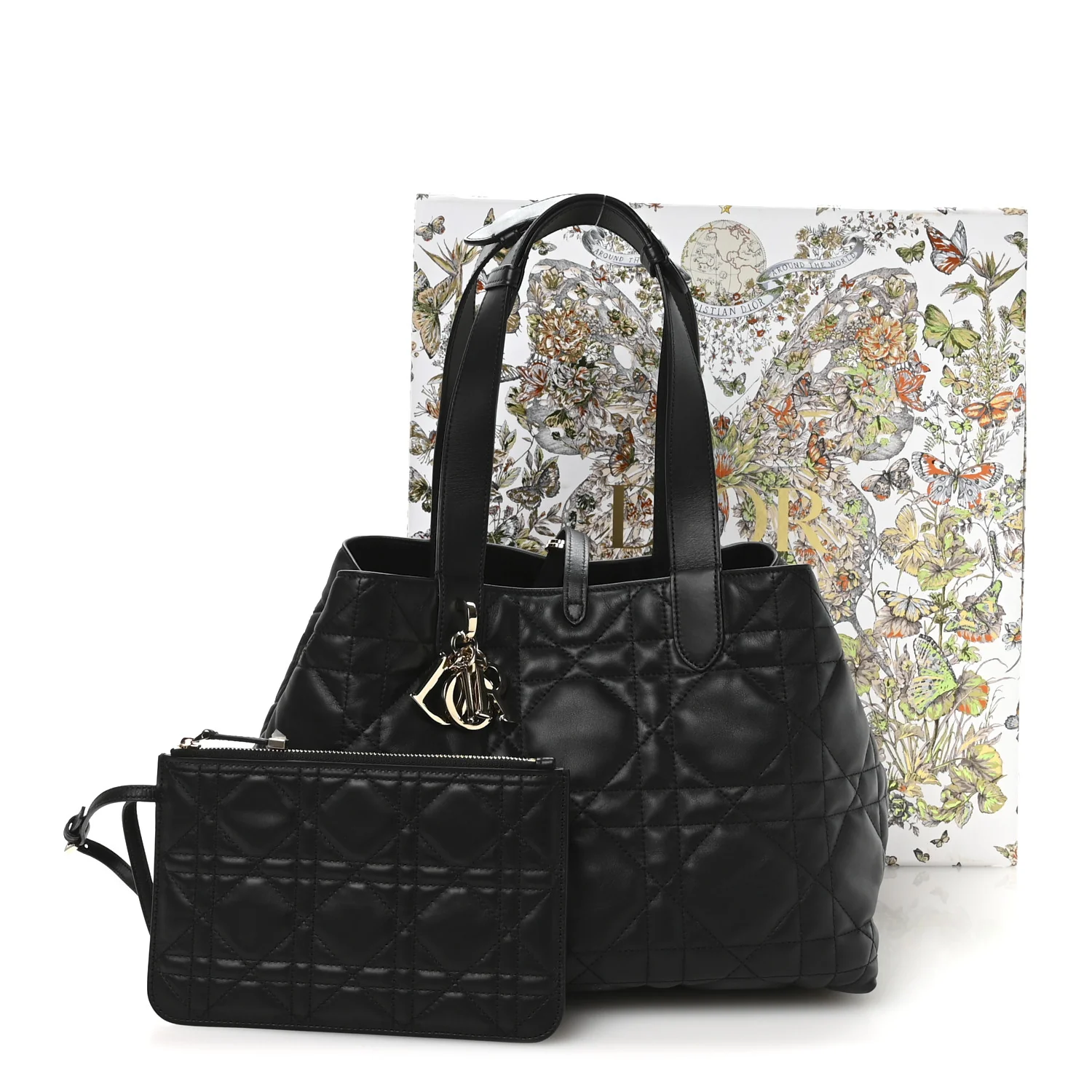 Calfskin Macrocannage Medium Toujours Black - Top Club