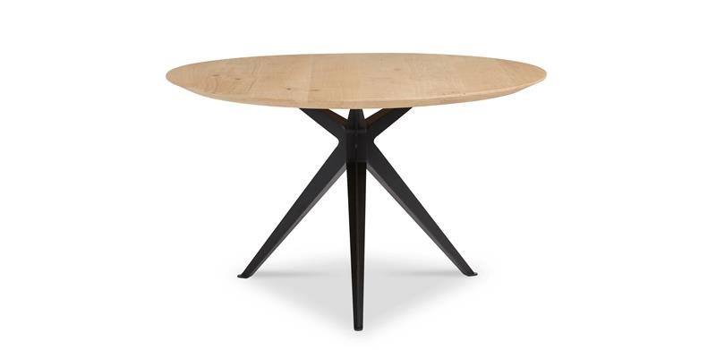 Eettafel Grayson groove naturel ⌀150 cm