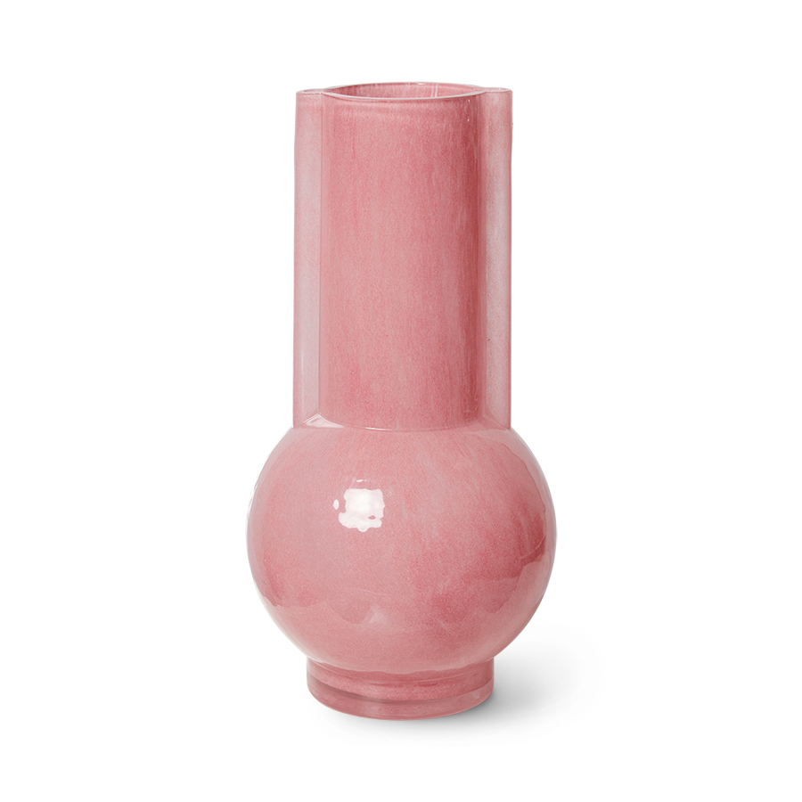 Vaas Glass Flamingo Pink