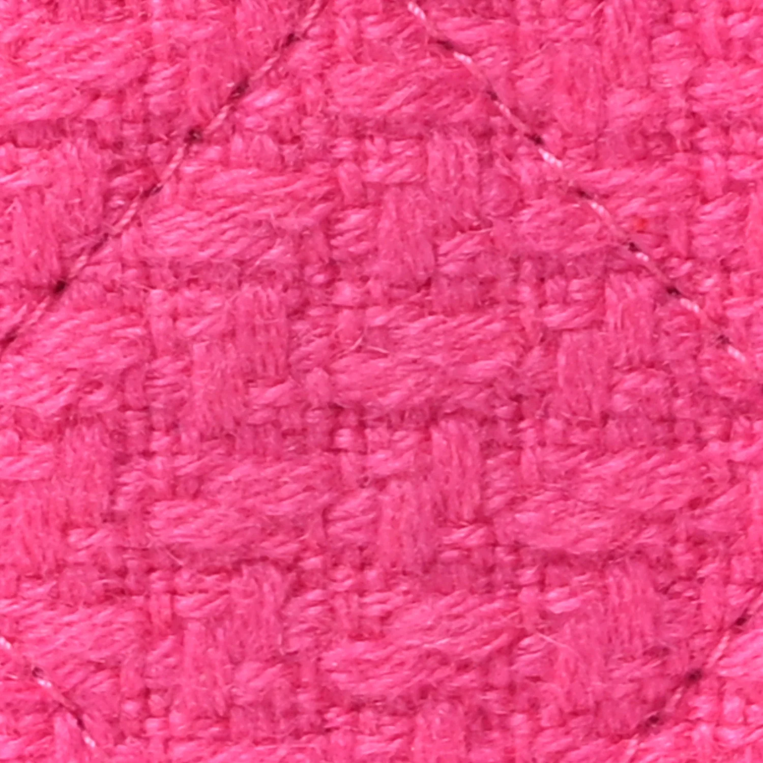 Tweed Quilted Small Vanity Case Fuchsia - Top Club
