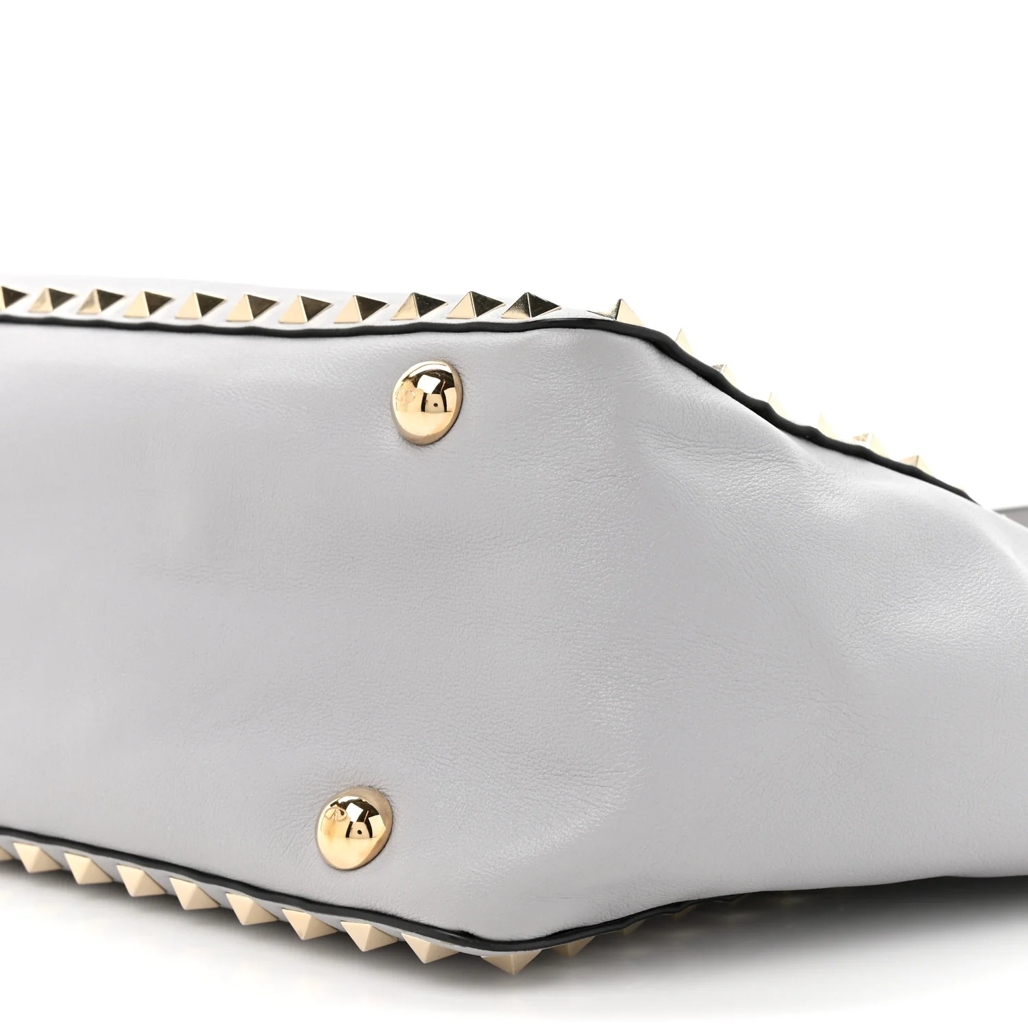 Vitello Small Rockstud Tote Grey - Top Club