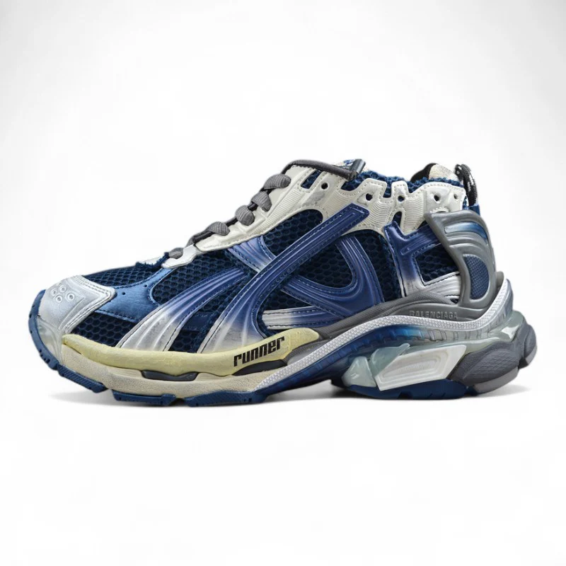Balenciaga Runner Gradient – Distressed Style Blue - Sneaker Replica Workshop