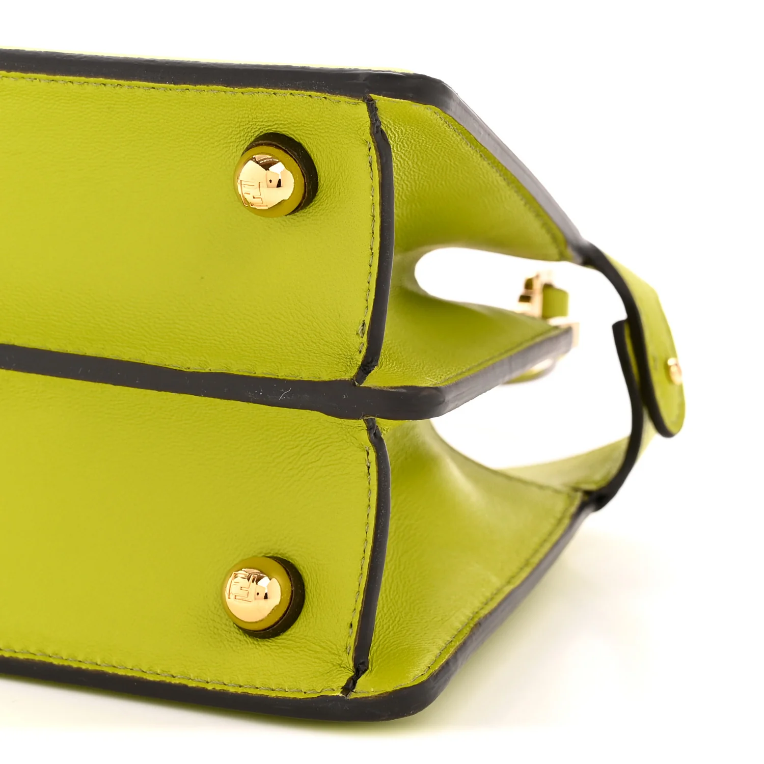 Shiny Nappa Petite Peekaboo I SEE U Satchel  Wasabi - Top Club