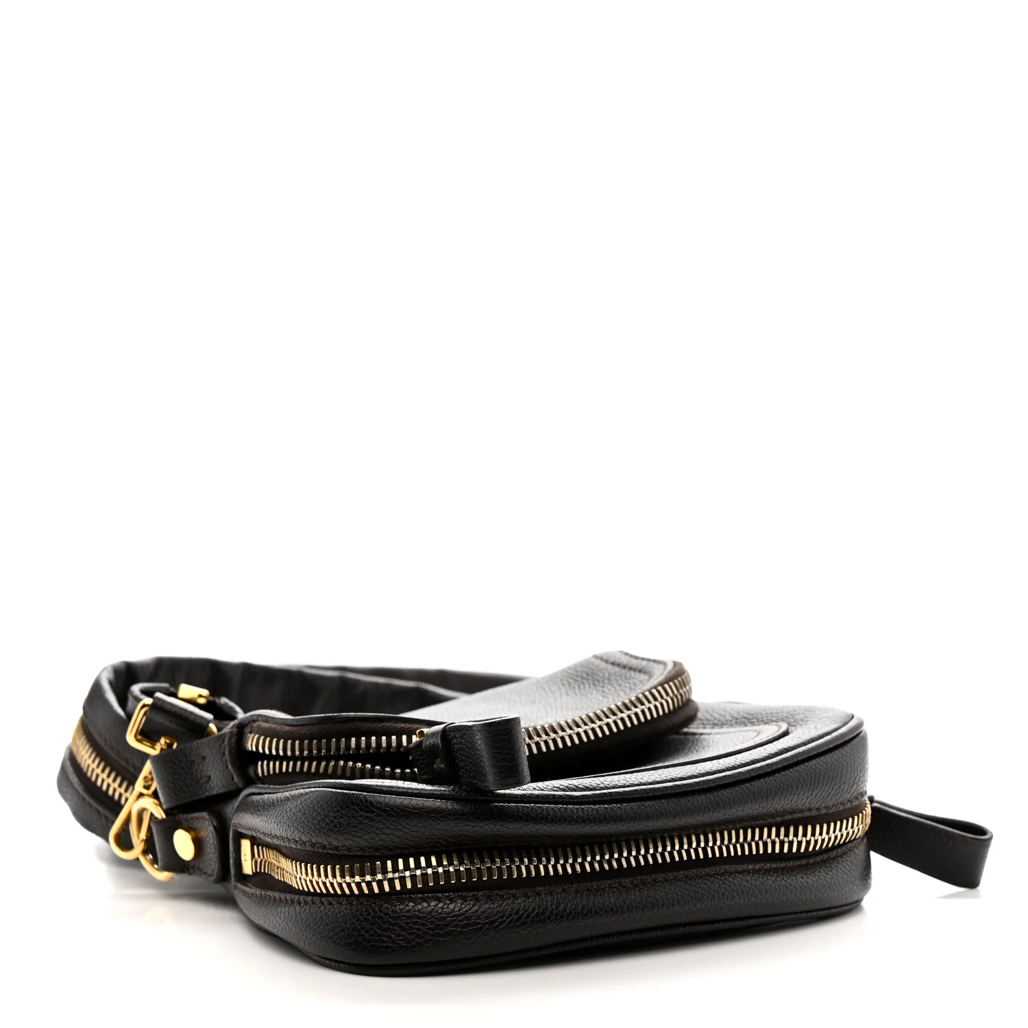 Calfskin Mini Jennifer Crossbody Bag Brown - Top Club