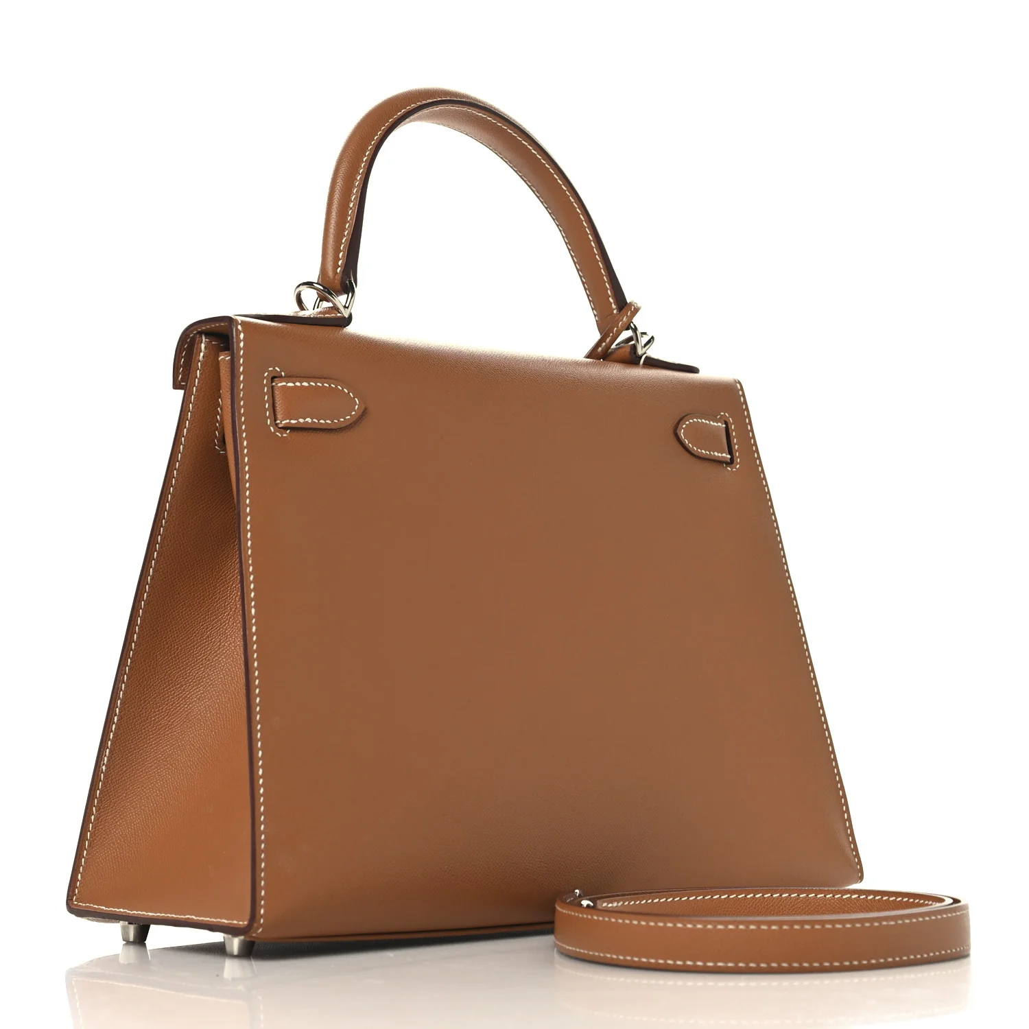 Madame Calfskin Kelly Sellier 28 Gold - Top Club