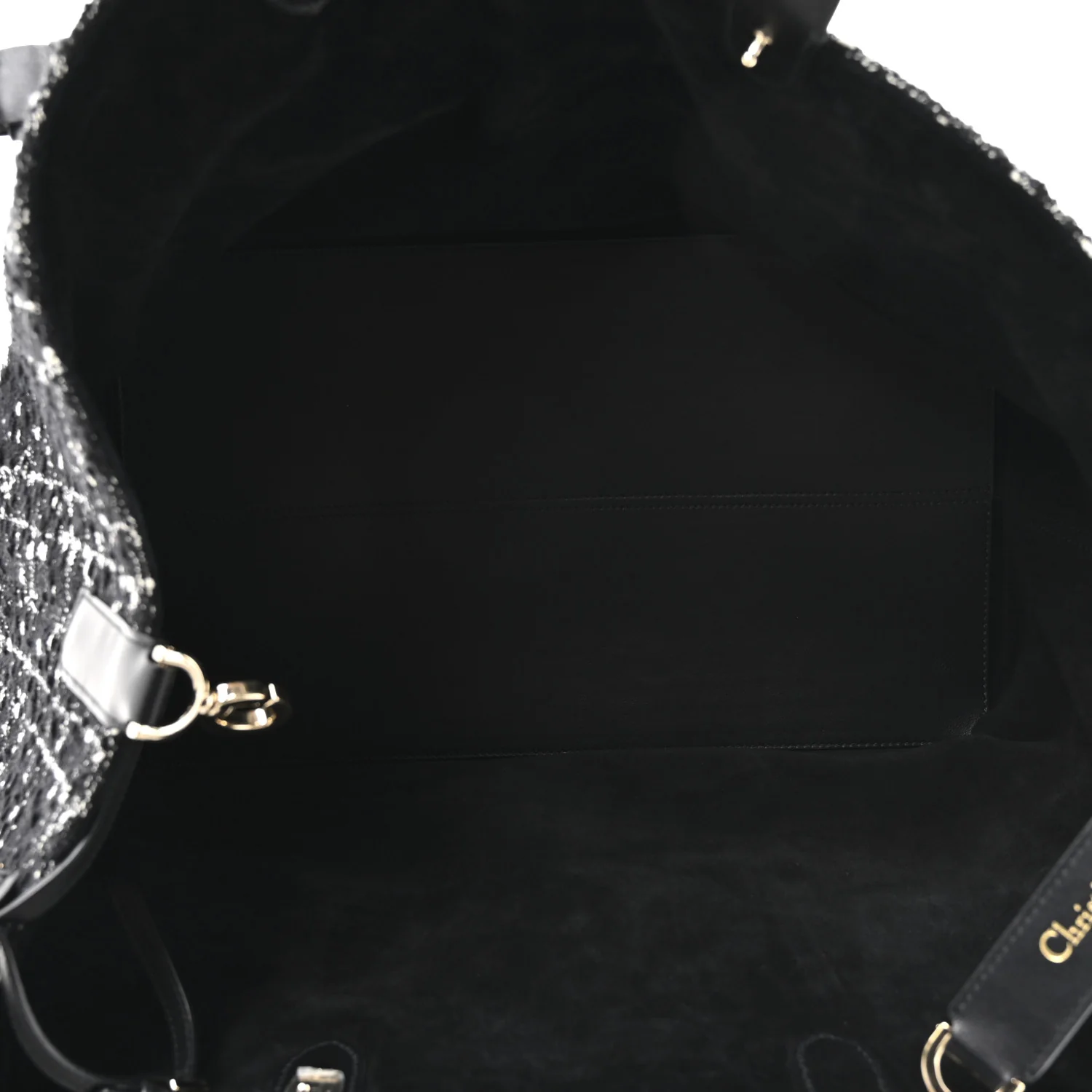 Tweed Cannage Large Toujours Black White - Top Club