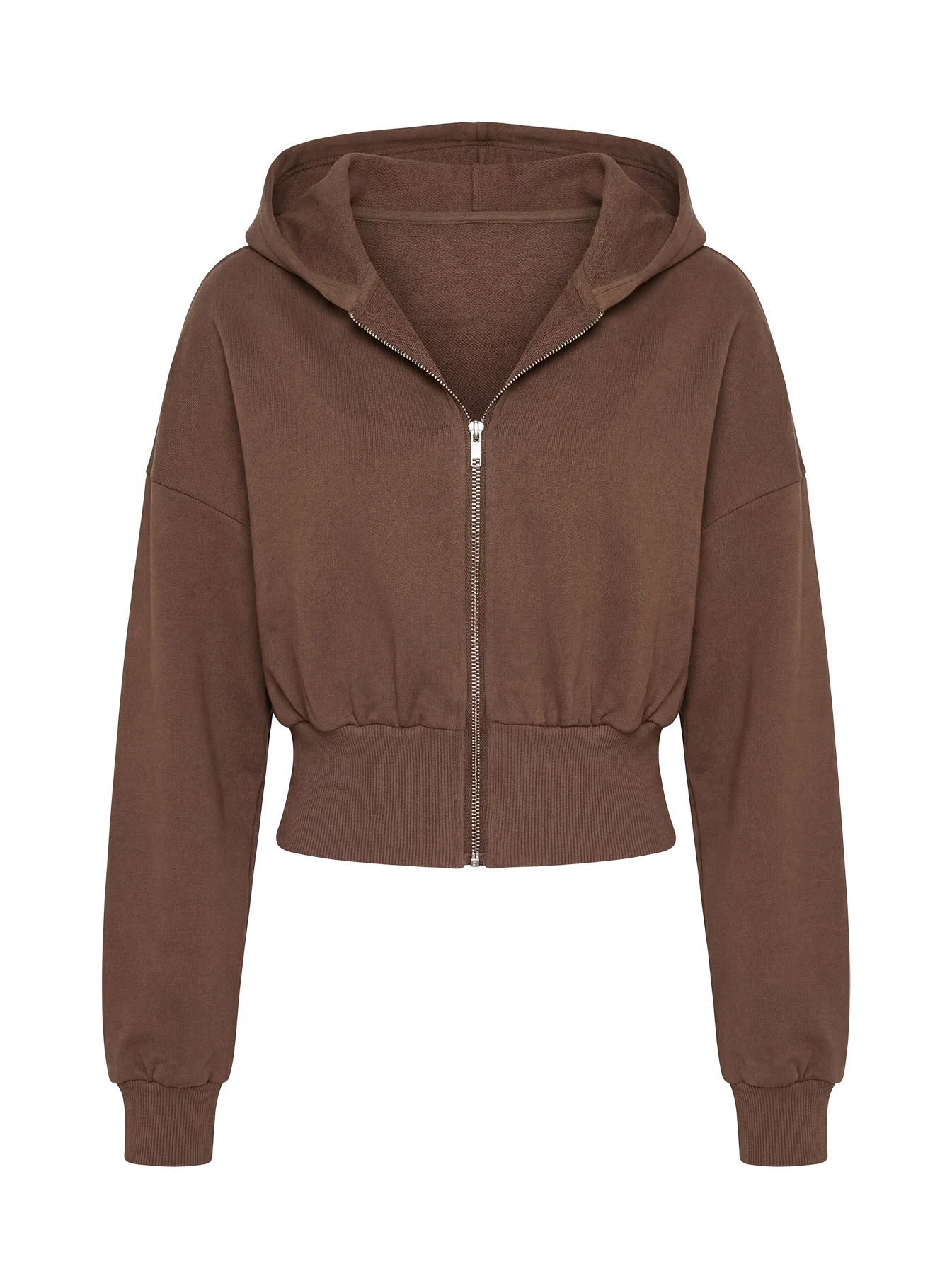 Daytime Cropped Blouson Hoodie Cocoa