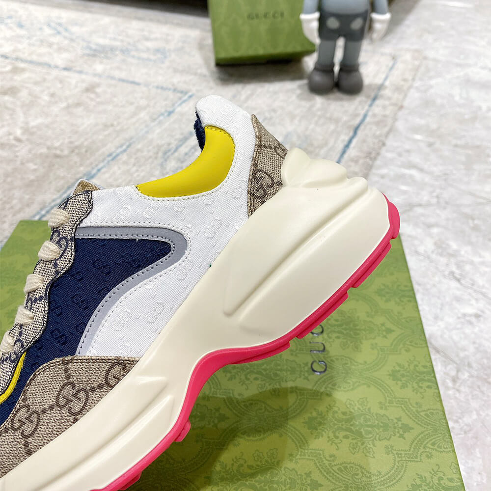 Gucci Multicolor GG Supreme Rhyton Sneaker - Top Club