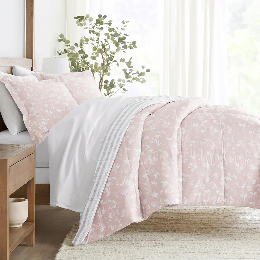 Pressed Flowers Reversible Down-Alternative Comforter Set - Sale